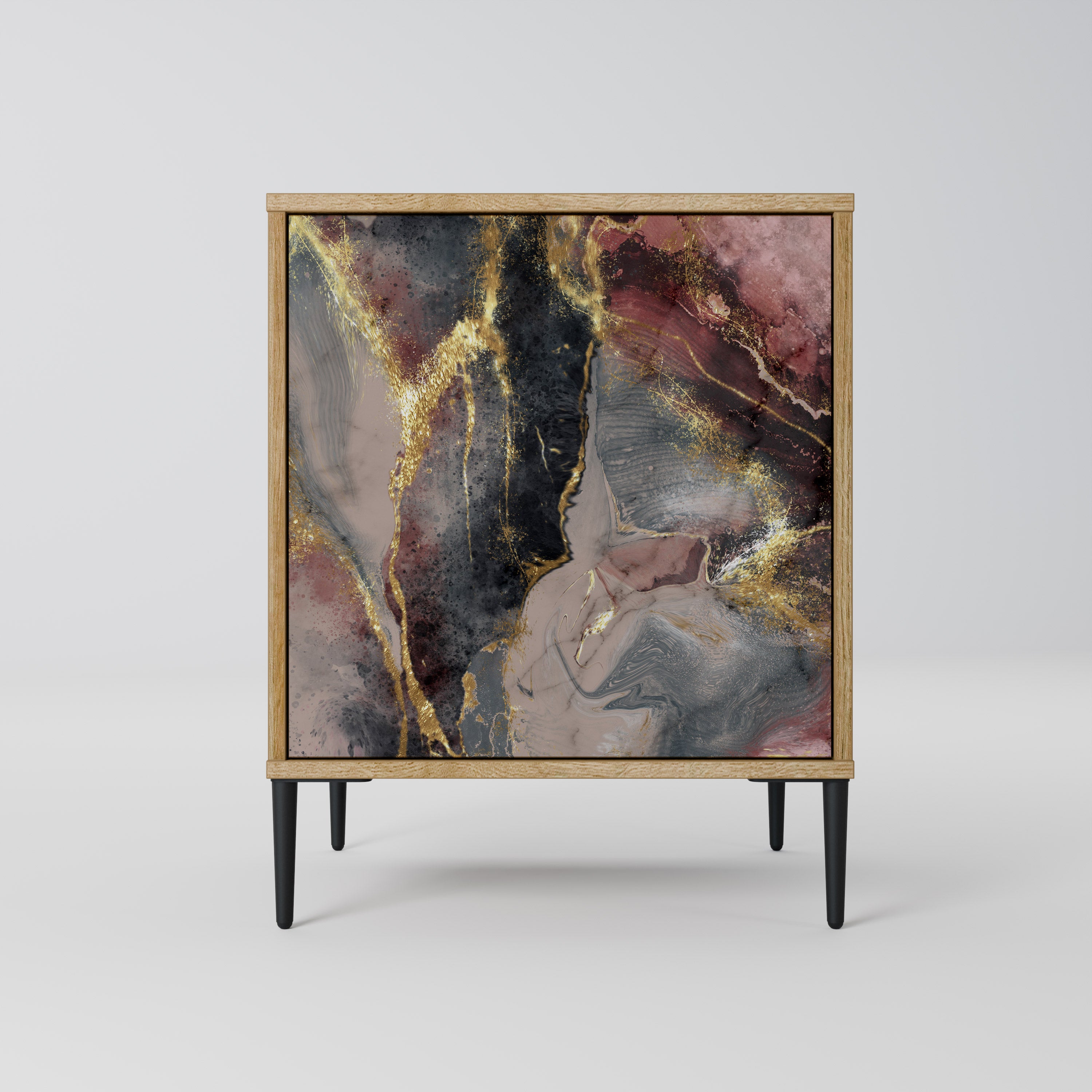 GOLDEN TIDES Sideboard mit 1 Tür in Eiche-Optik