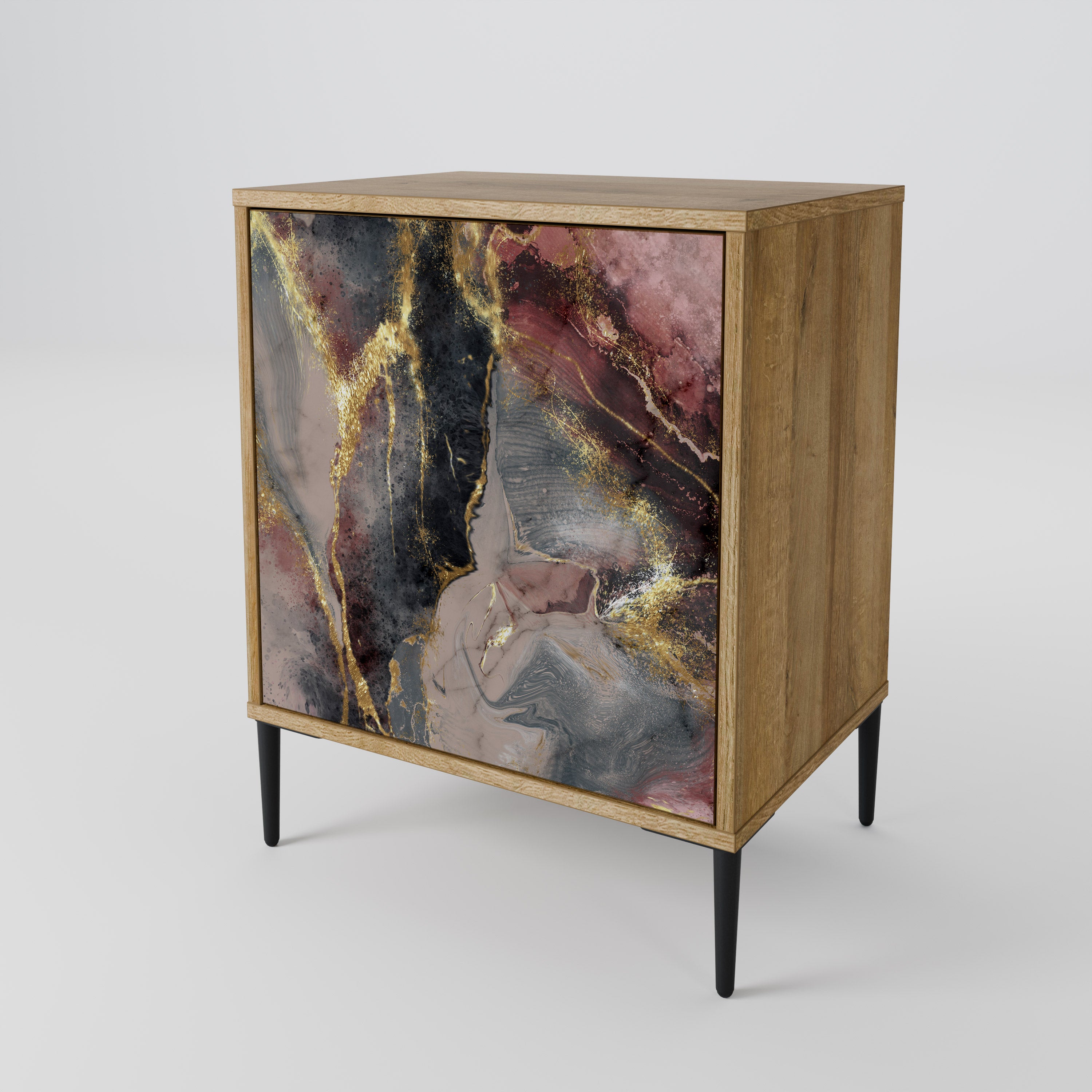 GOLDEN TIDES Sideboard mit 1 Tür in Eiche-Optik