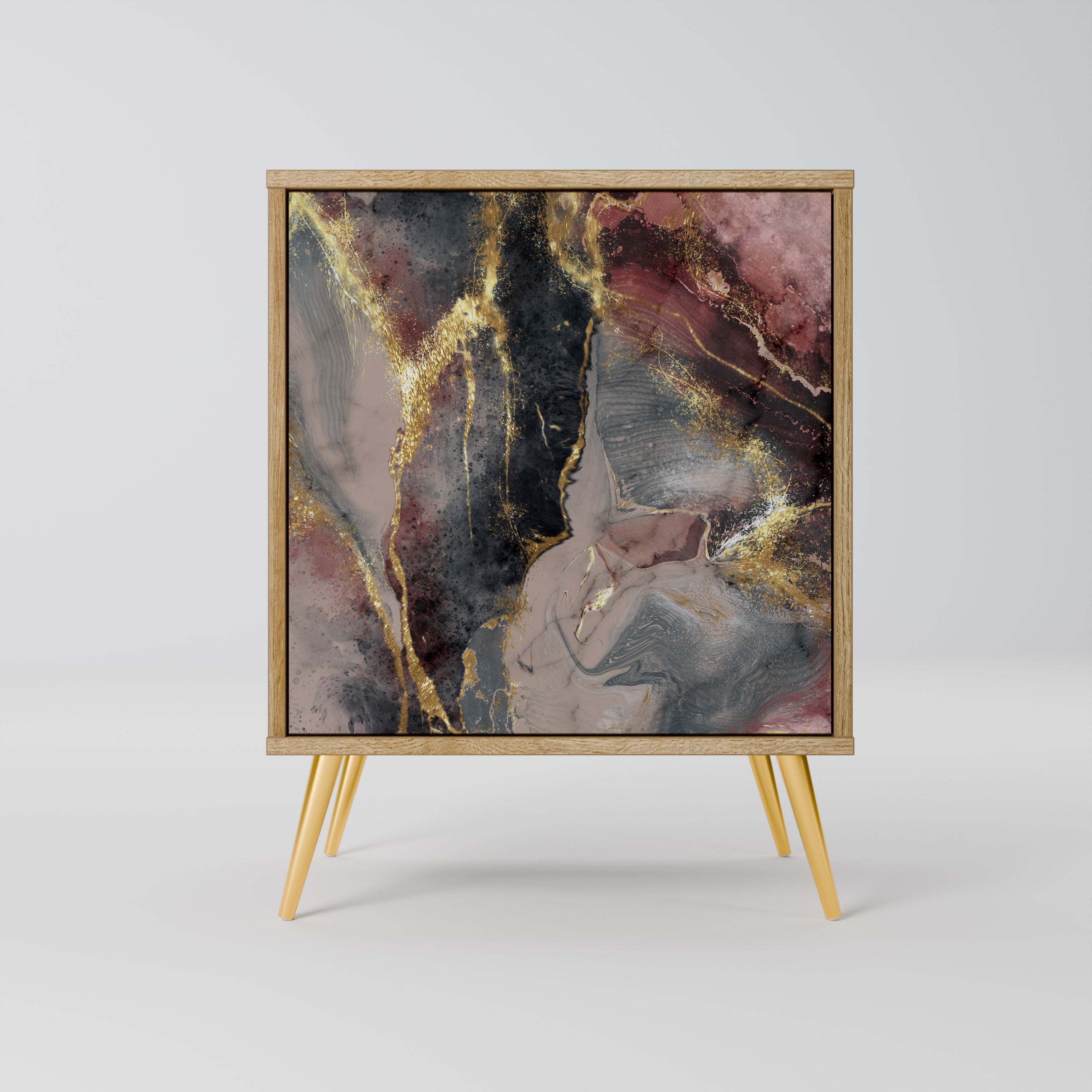 GOLDEN TIDES Sideboard mit 1 Tür in Eiche-Optik