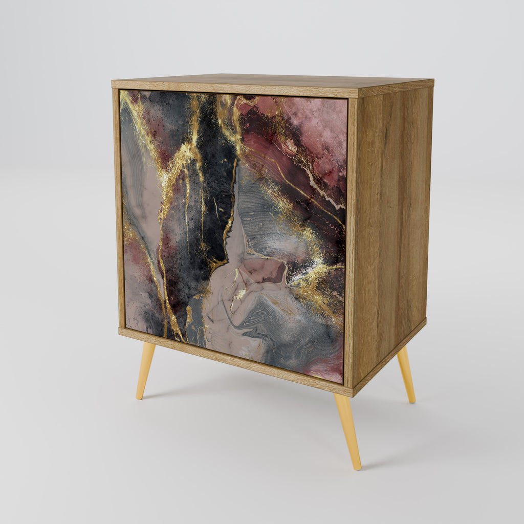 GOLDEN TIDES Sideboard mit 1 Tür in Eiche-Optik