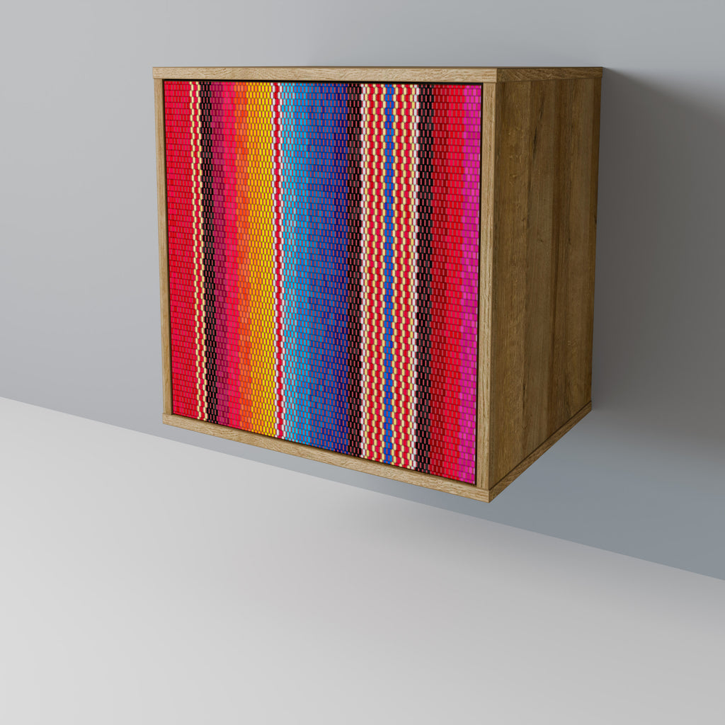 ETHNIC MEXICAN Sideboard mit 1 Tür in Eiche-Optik