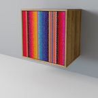ETHNIC MEXICAN Sideboard mit 1 Tür in Eiche-Optik