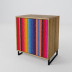ETHNIC MEXICAN Sideboard mit 1 Tür in Eiche-Optik
