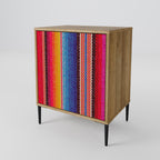 ETHNIC MEXICAN Sideboard mit 1 Tür in Eiche-Optik