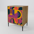 ELECTRIC PATTERNS Sideboard mit 1 Tür in Eiche-Optik
