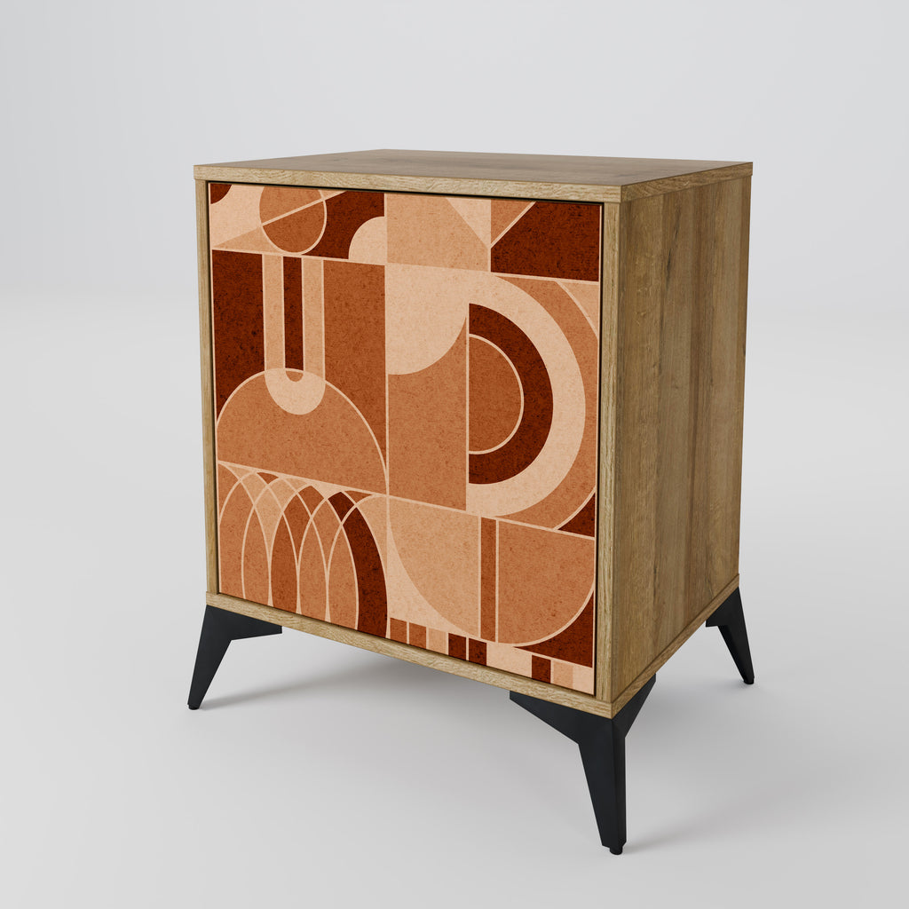 PRISM MOSAIC Sideboard mit 1 Tür in Eiche-Optik
