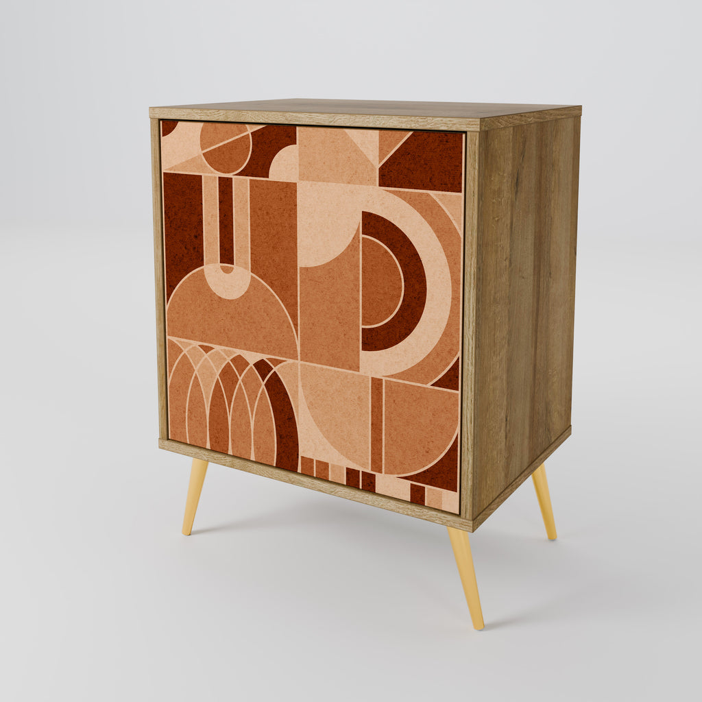 PRISM MOSAIC Sideboard mit 1 Tür in Eiche-Optik