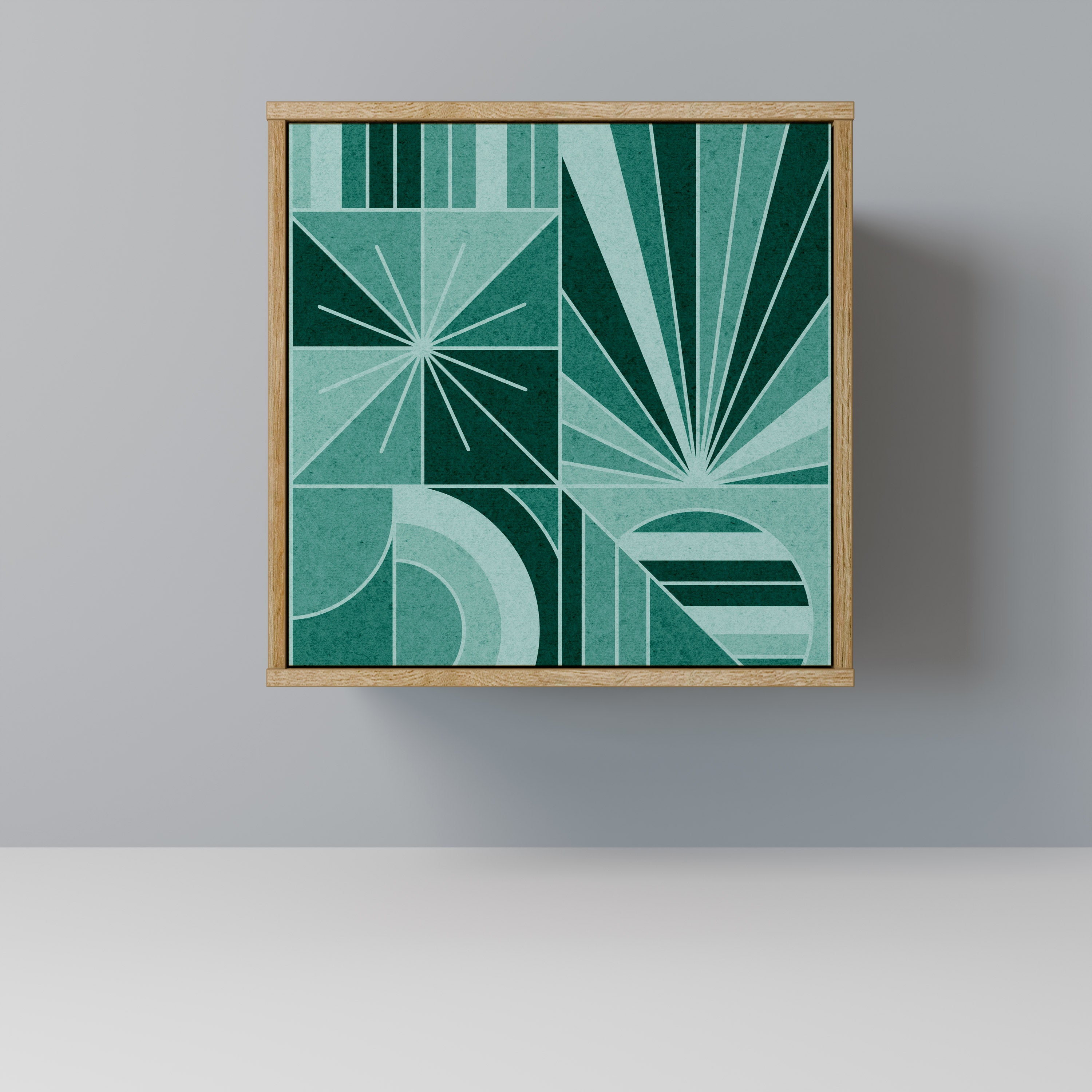 HARMONIC GRID Sideboard mit 1 Tür in Eiche-Optik