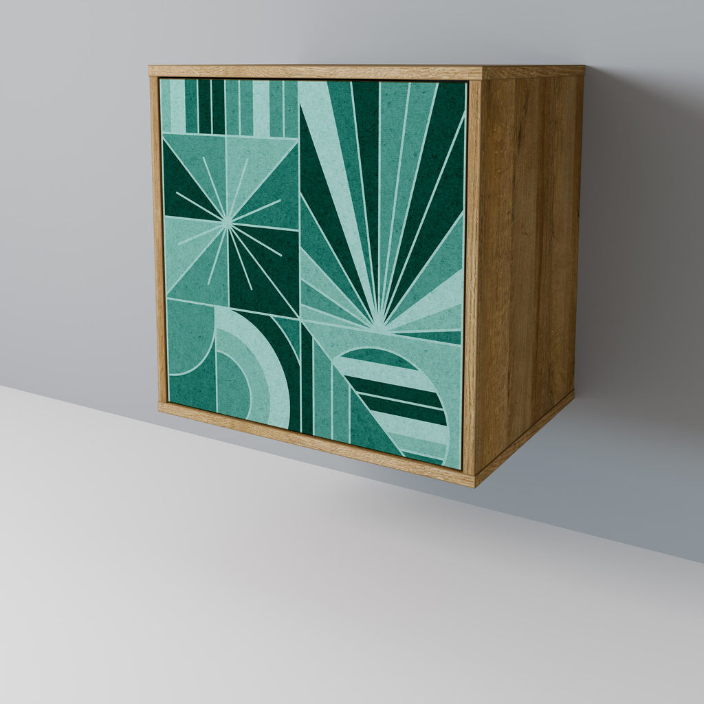 HARMONIC GRID Sideboard mit 1 Tür in Eiche-Optik
