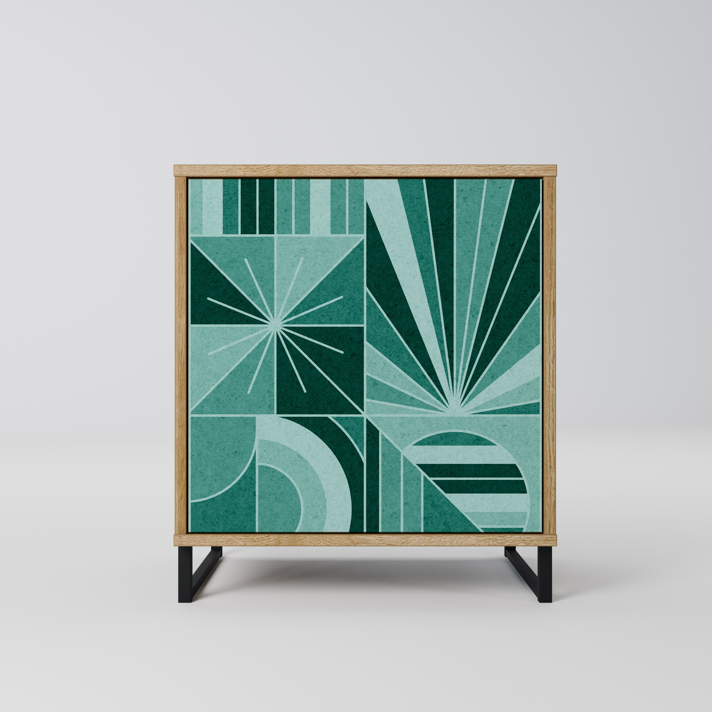 HARMONIC GRID Sideboard mit 1 Tür in Eiche-Optik