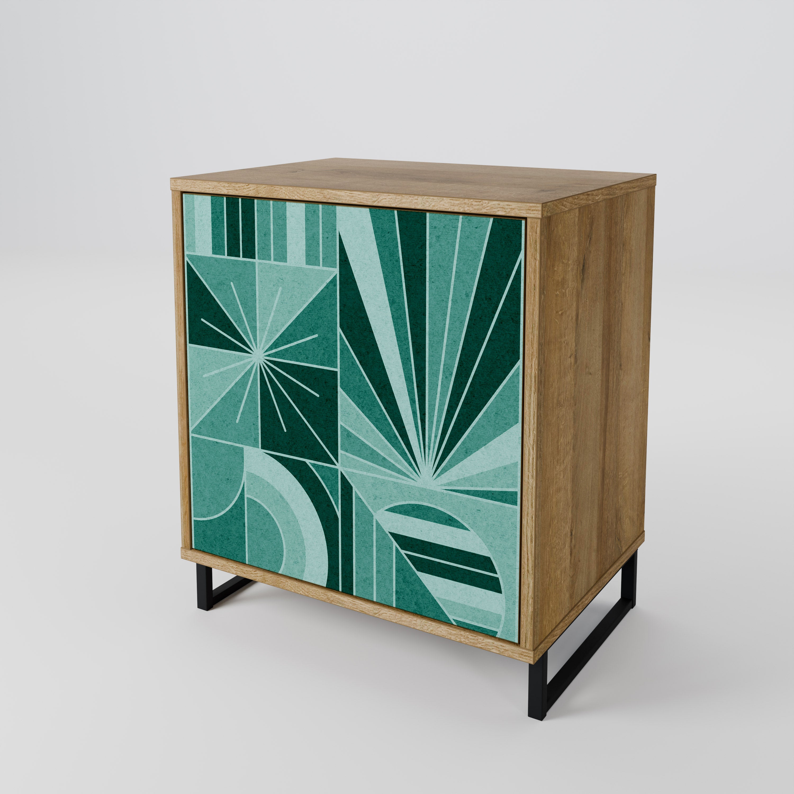HARMONIC GRID Sideboard mit 1 Tür in Eiche-Optik