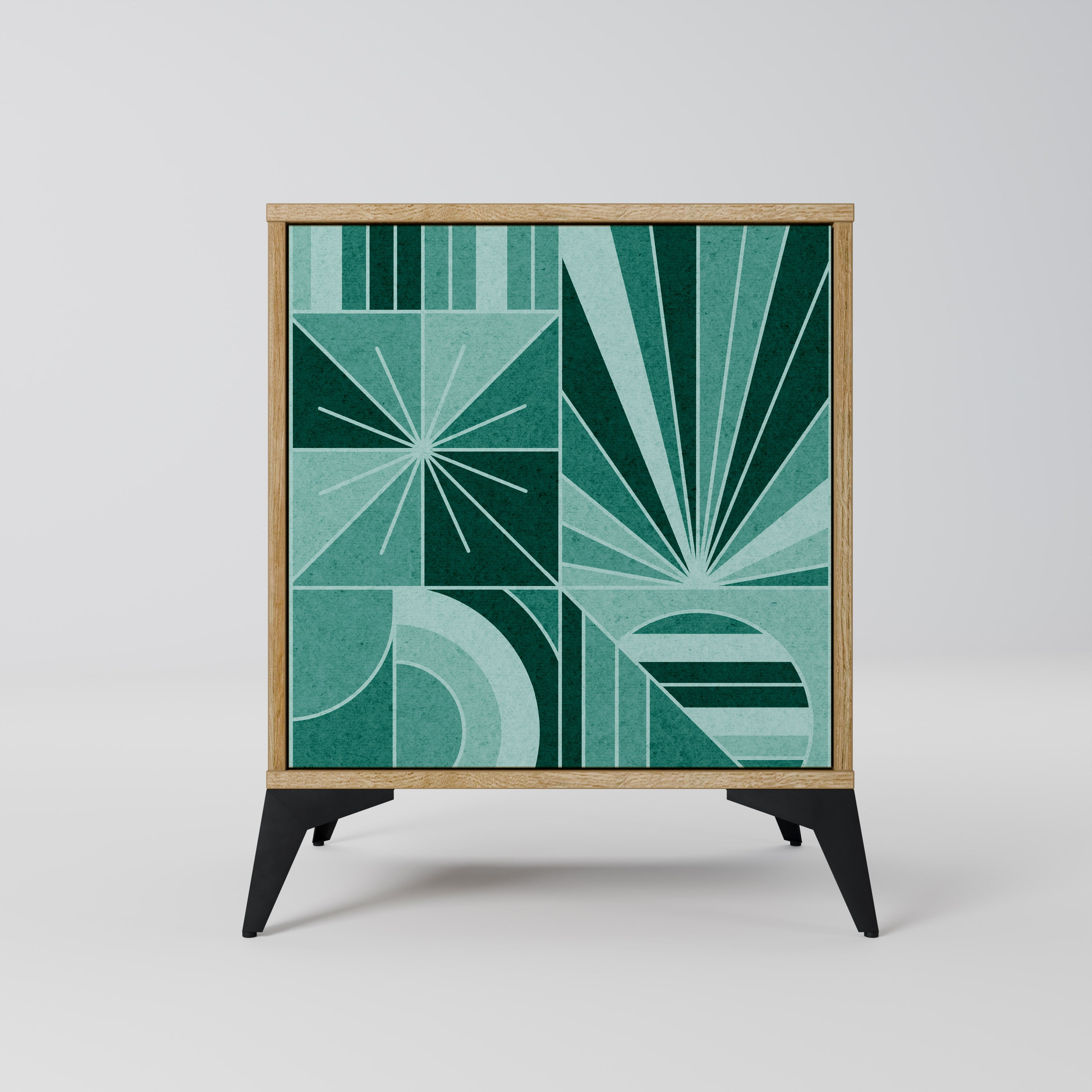 HARMONIC GRID Sideboard mit 1 Tür in Eiche-Optik