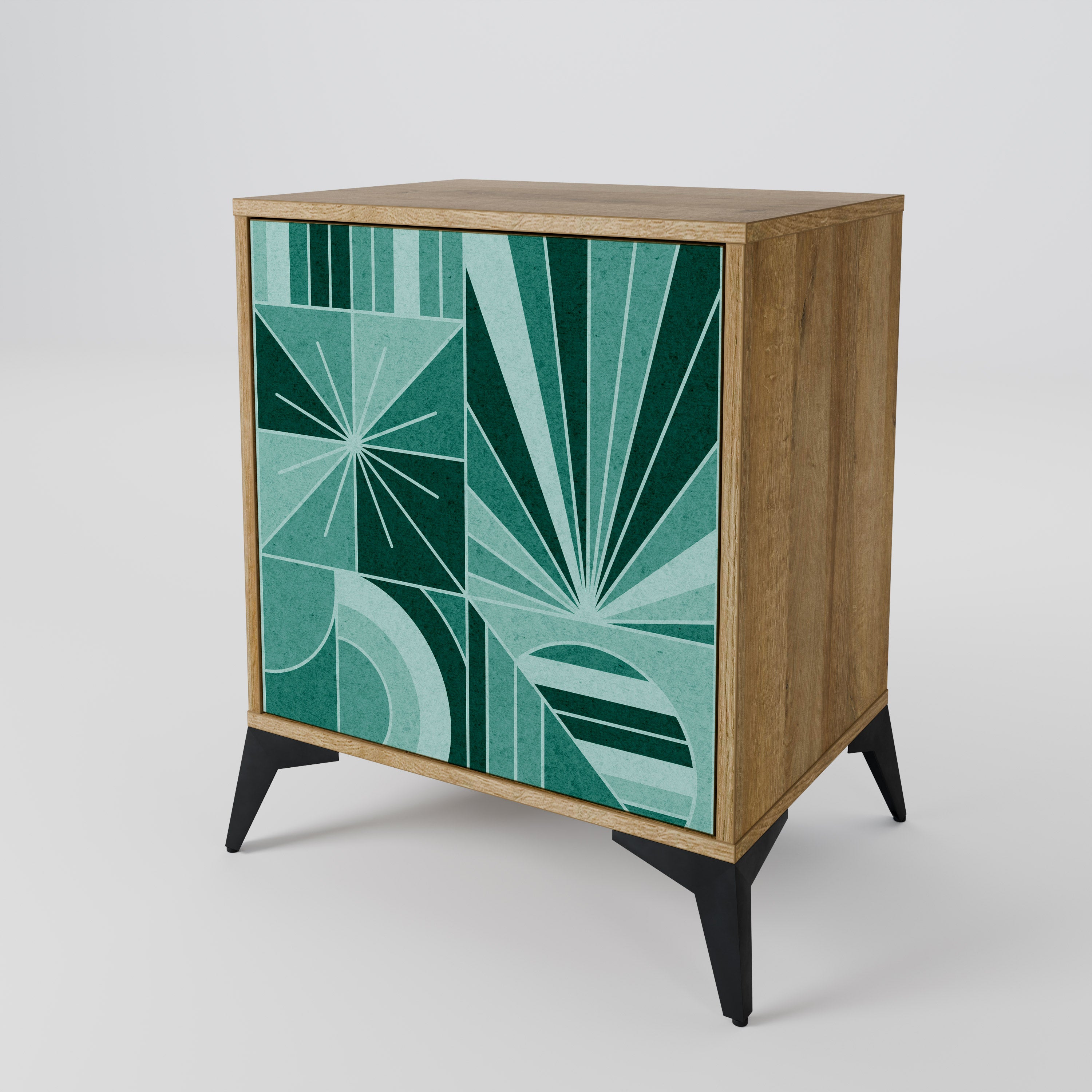 HARMONIC GRID Sideboard mit 1 Tür in Eiche-Optik
