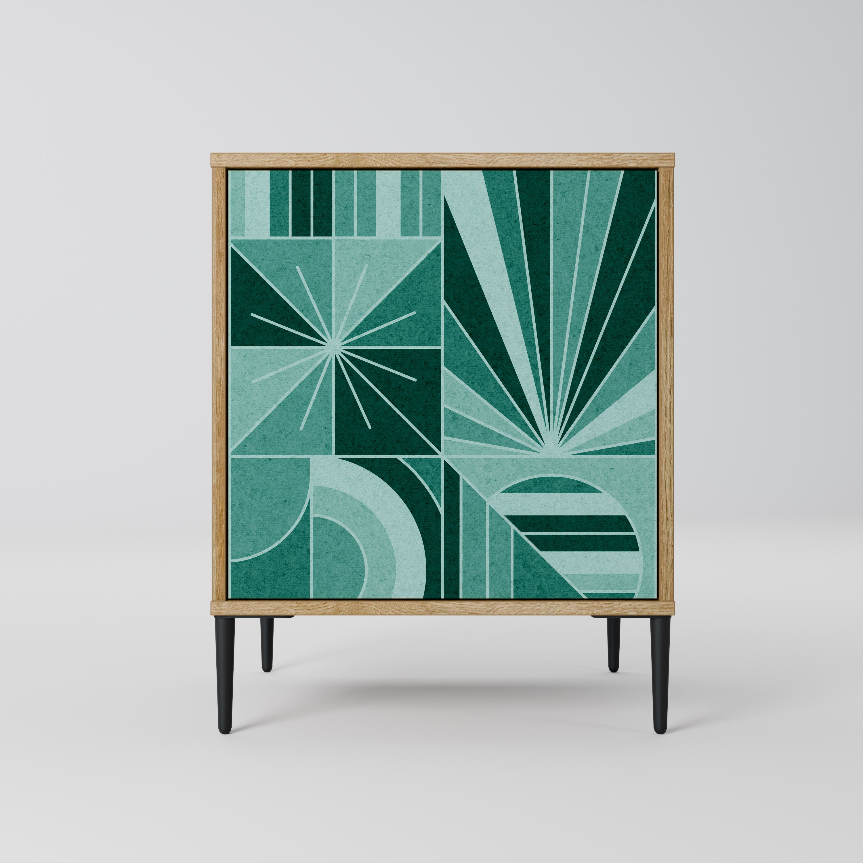 HARMONIC GRID Sideboard mit 1 Tür in Eiche-Optik