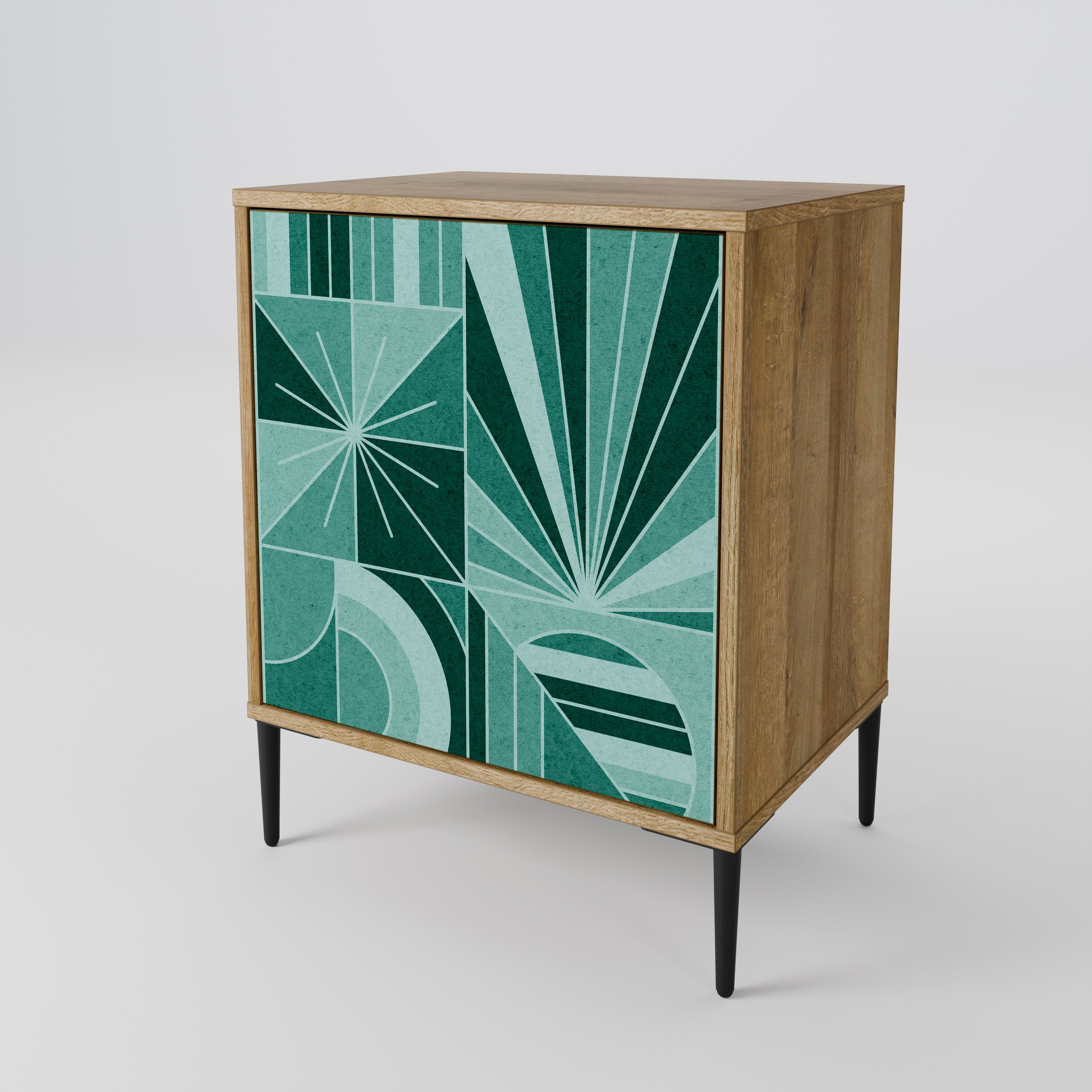 HARMONIC GRID Sideboard mit 1 Tür in Eiche-Optik