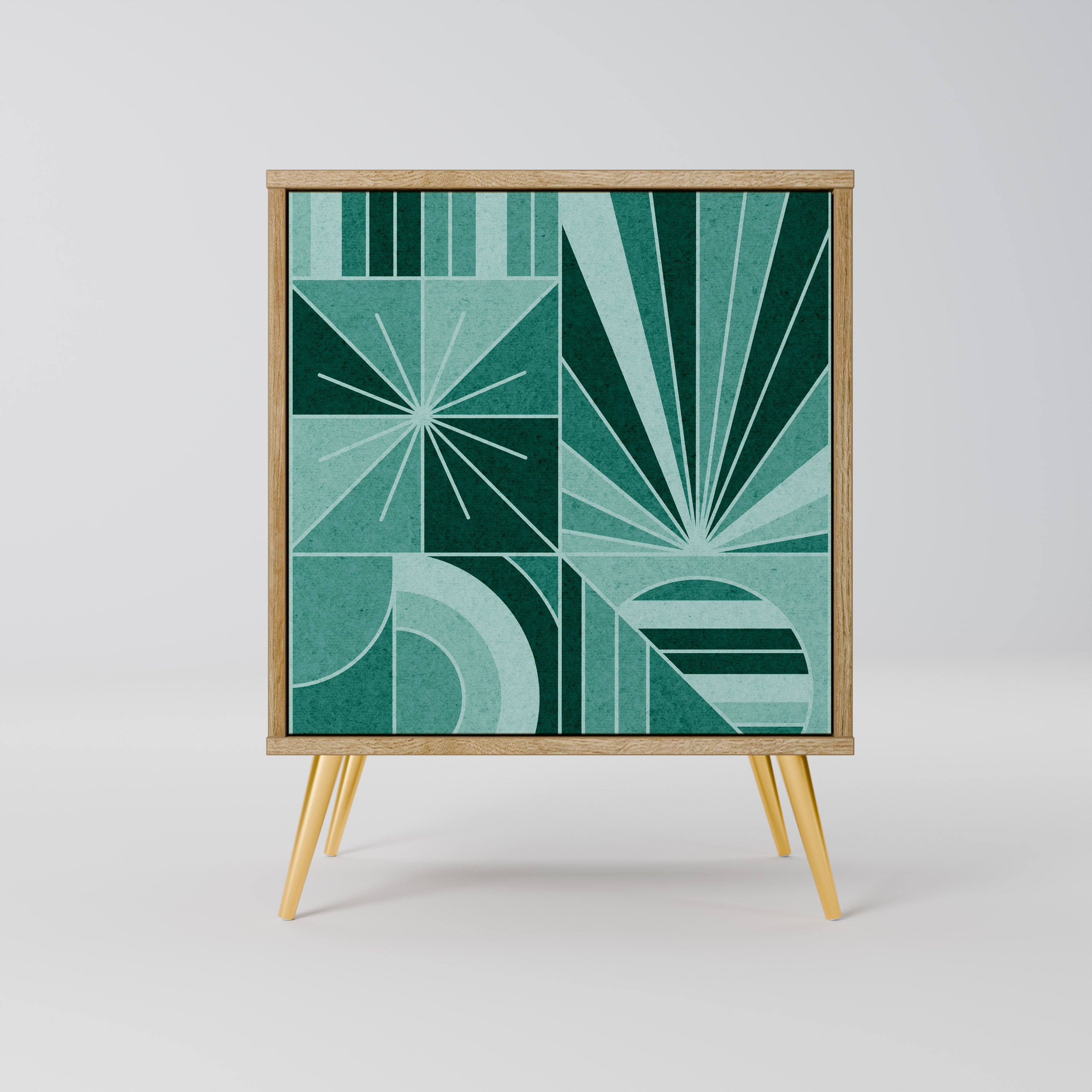 HARMONIC GRID Sideboard mit 1 Tür in Eiche-Optik