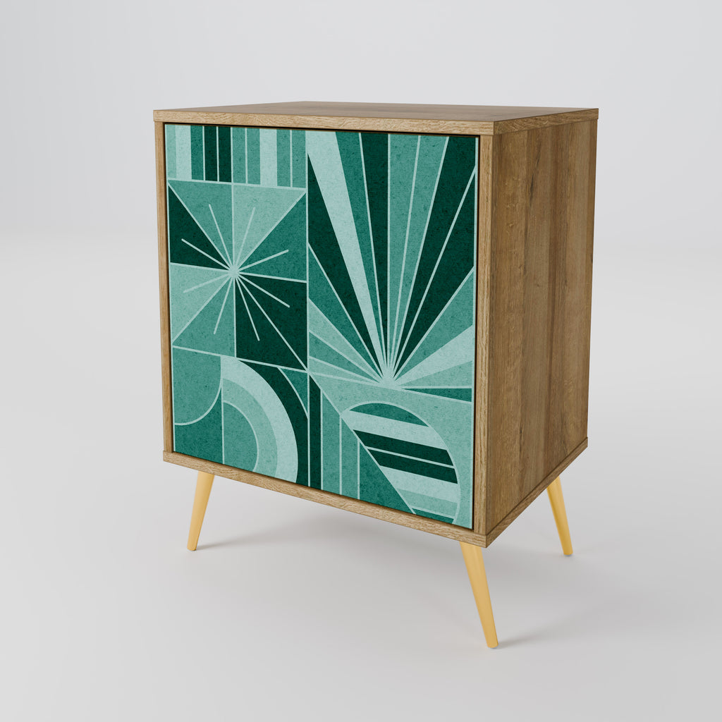 HARMONIC GRID Sideboard mit 1 Tür in Eiche-Optik