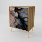 GILDED SWIRLS Sideboard mit 1 Tür in Eiche-Optik