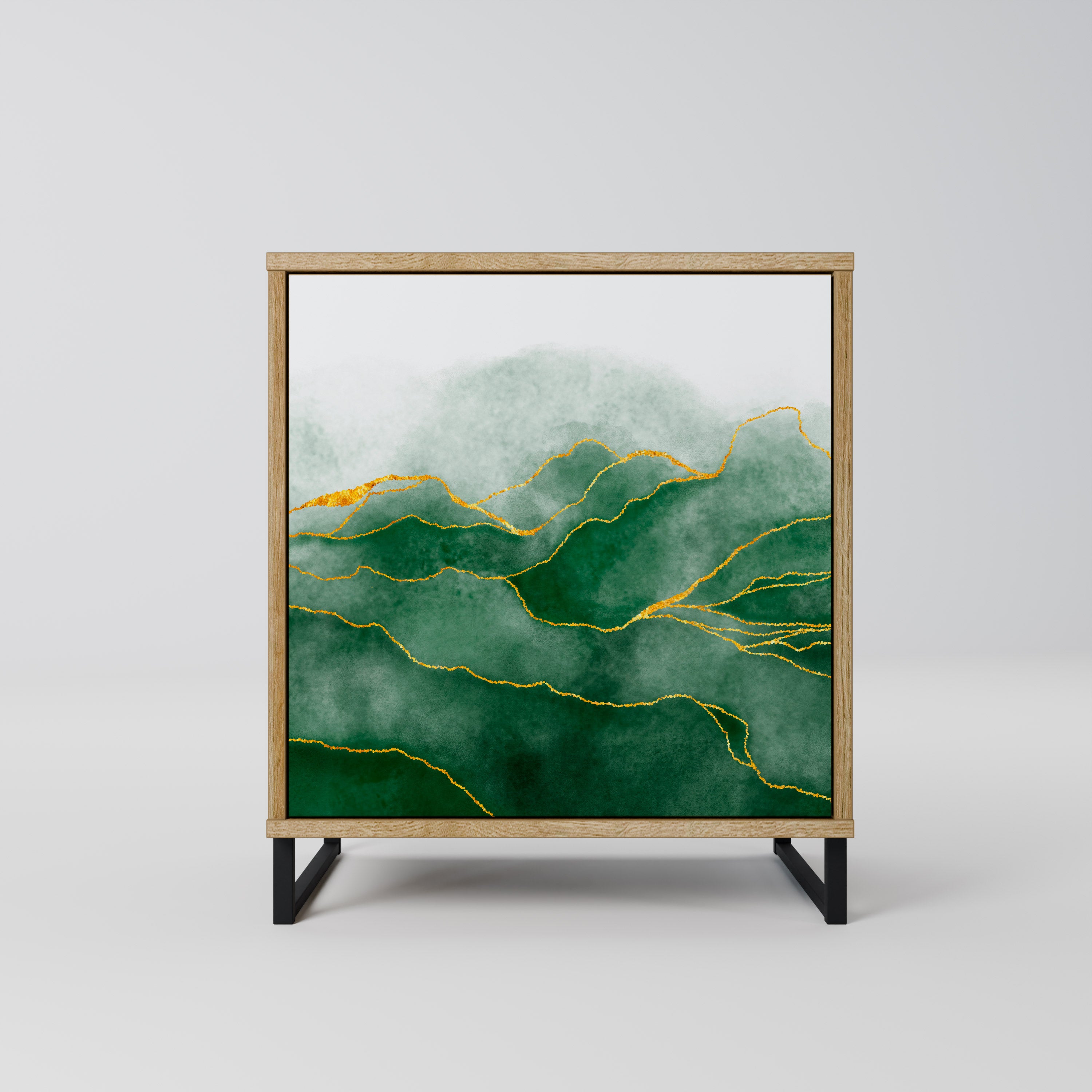 EXPENSIVE NATURE Sideboard mit 1 Tür in Eiche-Optik