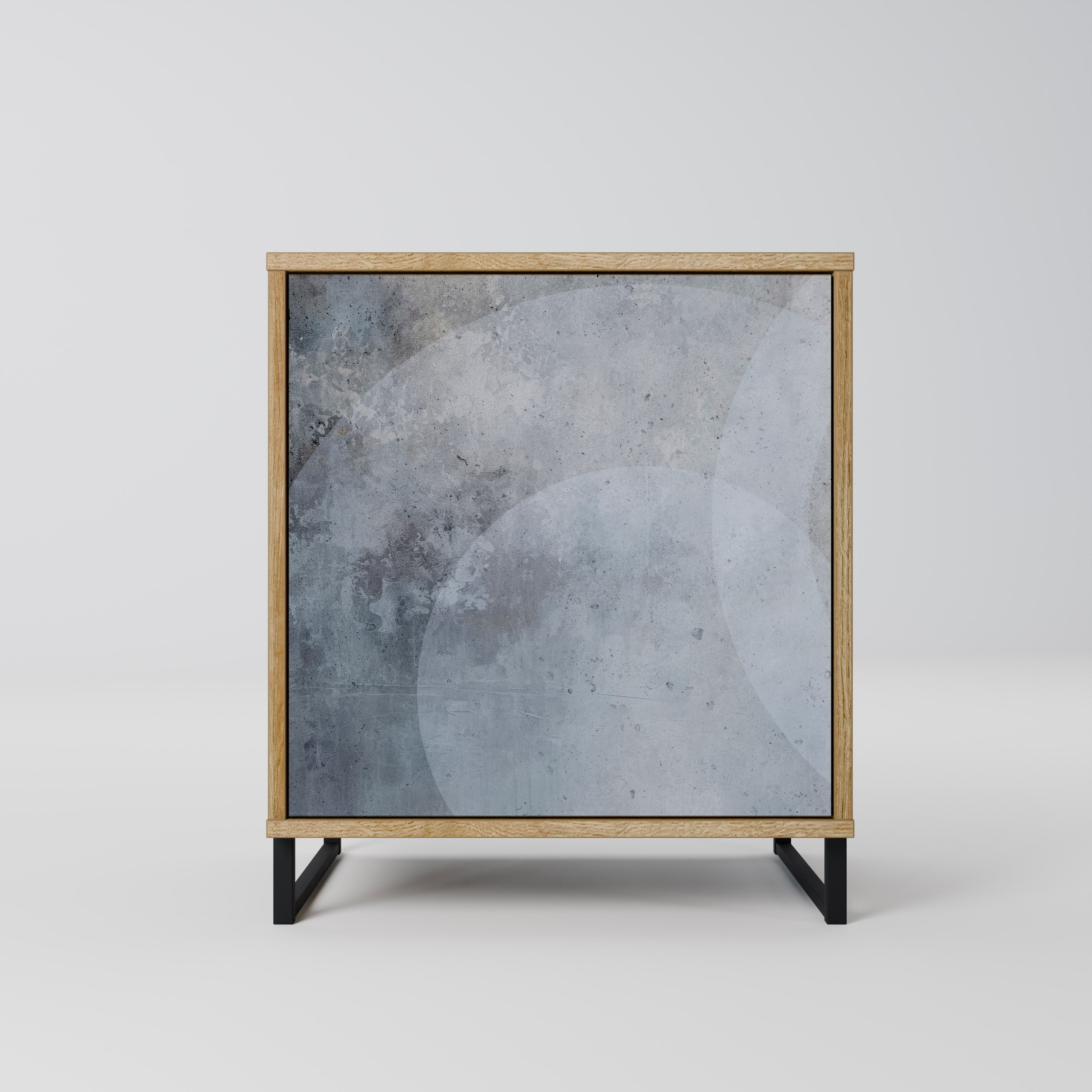 MUTED ARC Sideboard mit 1 Tür in Eiche-Optik