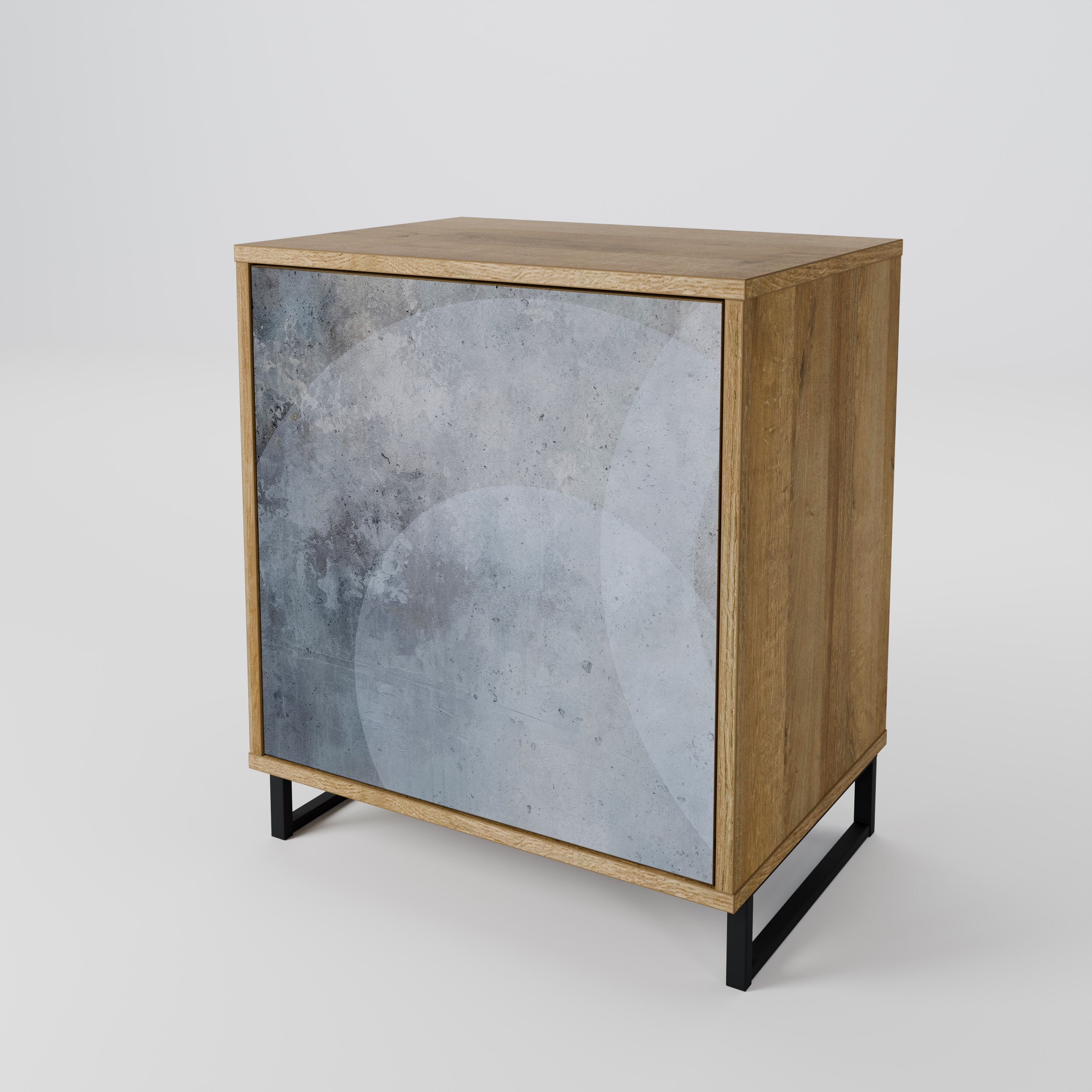 MUTED ARC Sideboard mit 1 Tür in Eiche-Optik