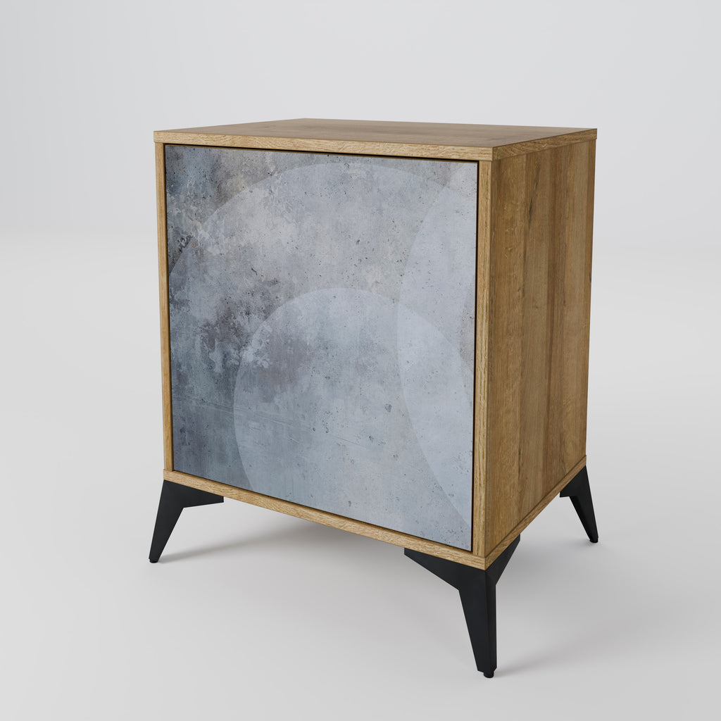 MUTED ARC Sideboard mit 1 Tür in Eiche-Optik