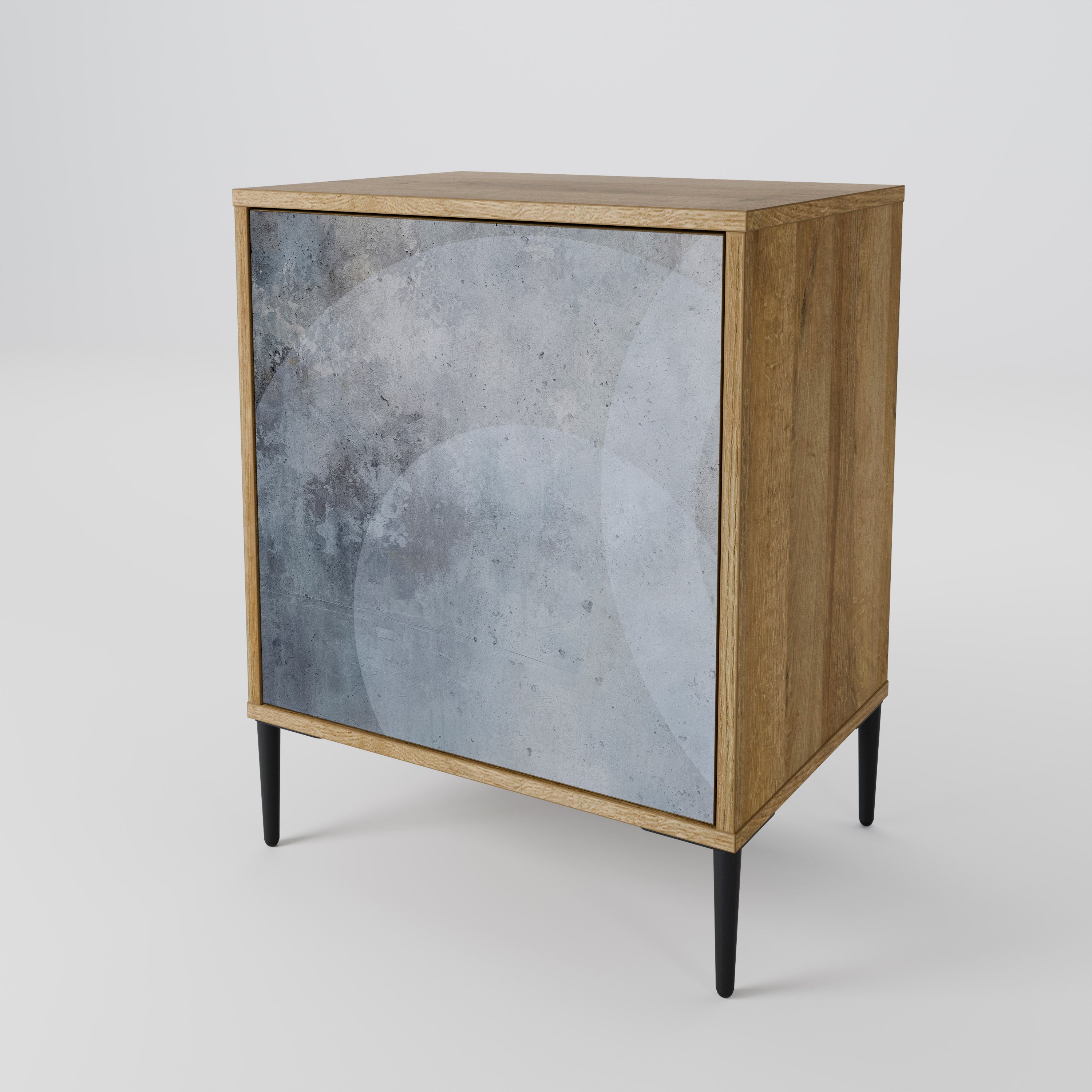MUTED ARC Sideboard mit 1 Tür in Eiche-Optik