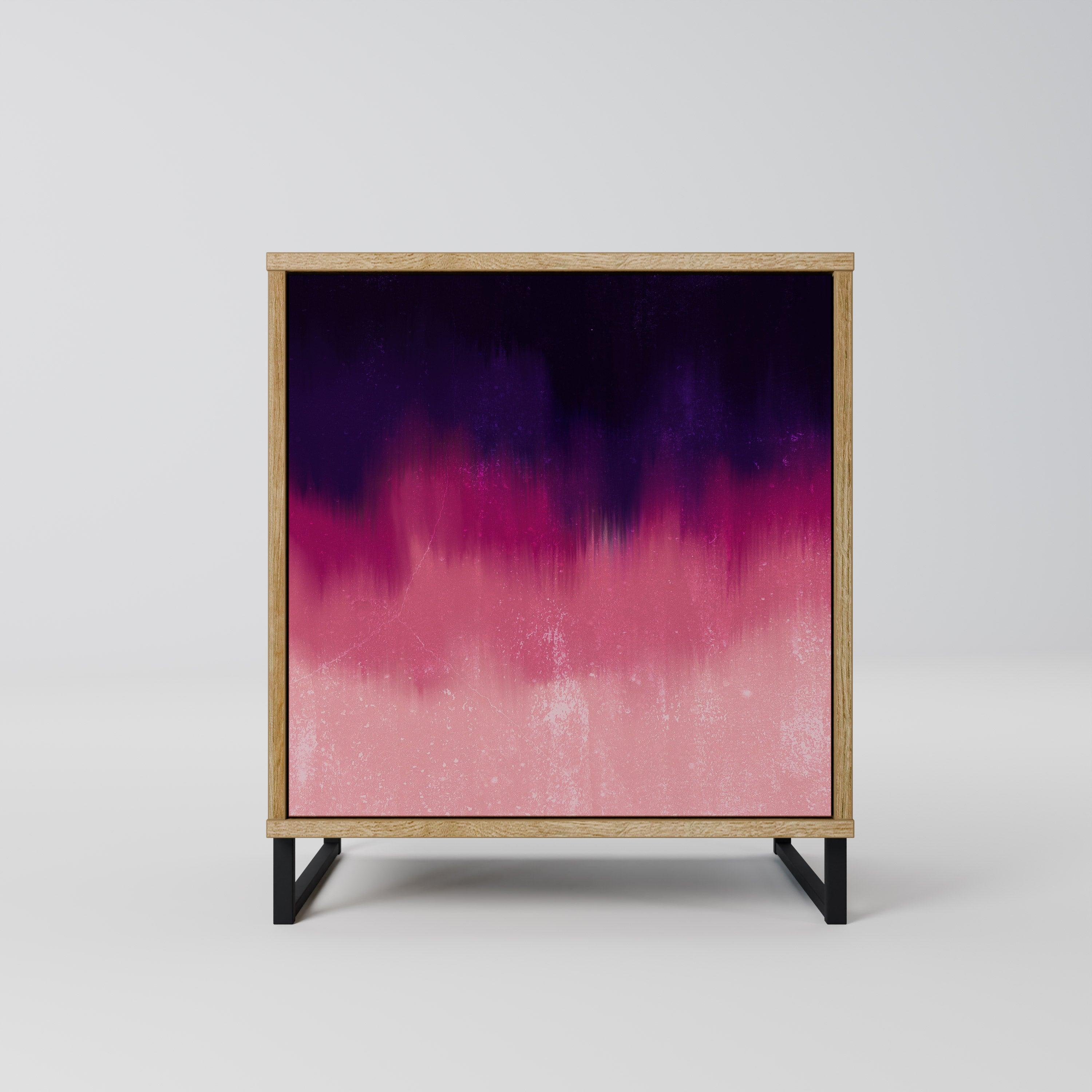 AURORA BOREALIS Sideboard mit 1 Tür in Eiche-Optik