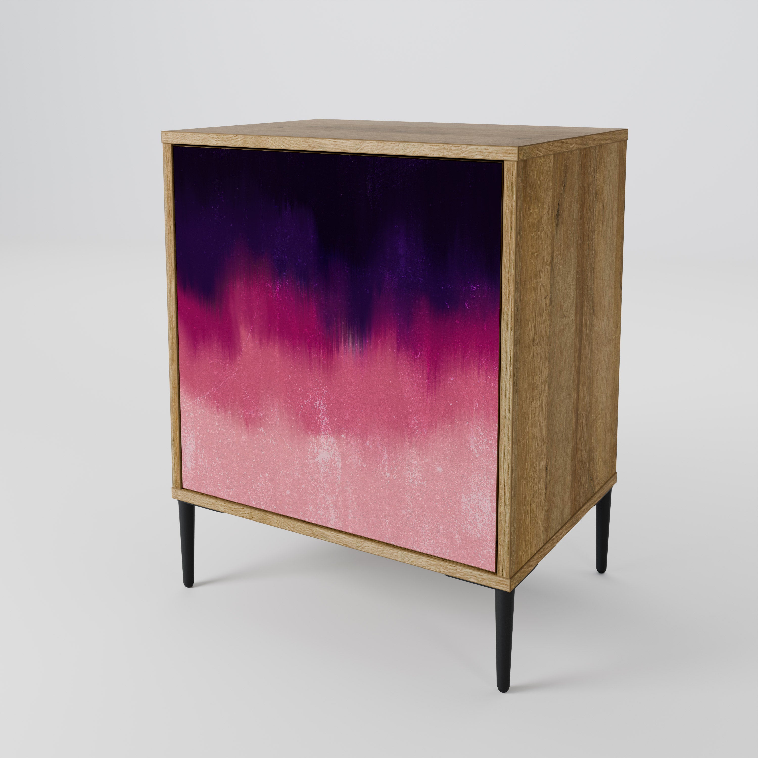 AURORA BOREALIS Sideboard mit 1 Tür in Eiche-Optik