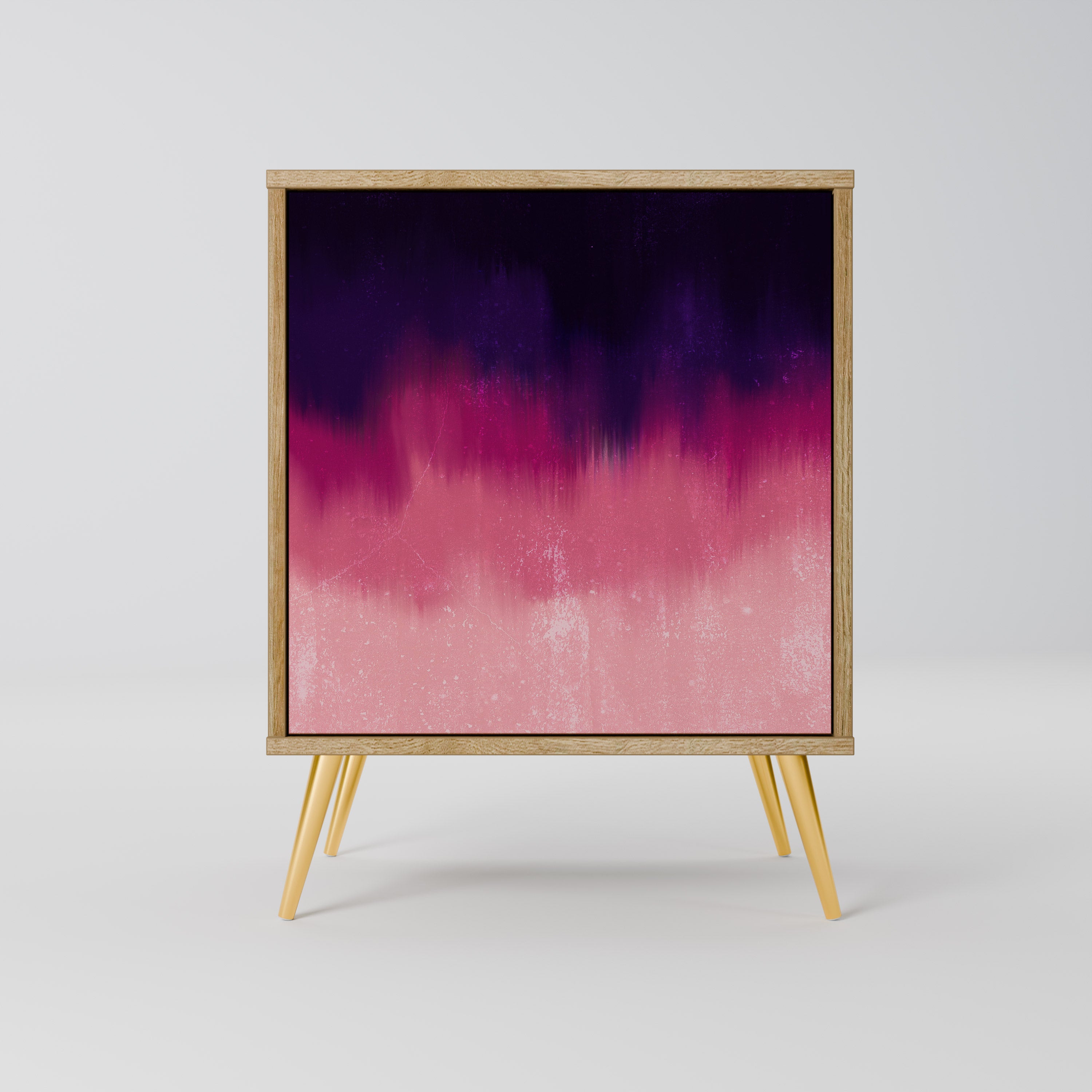 AURORA BOREALIS Sideboard mit 1 Tür in Eiche-Optik