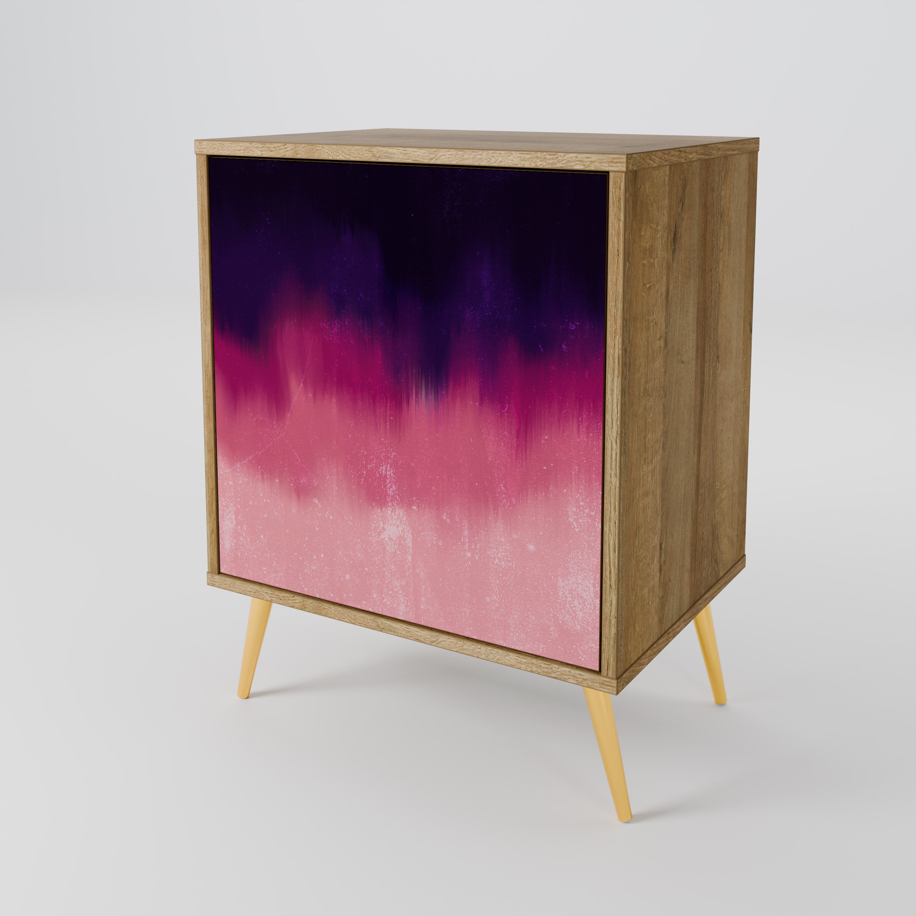 AURORA BOREALIS Sideboard mit 1 Tür in Eiche-Optik