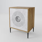 SOLID CIRCLES Sideboard mit 1 Tür in Eiche-Optik