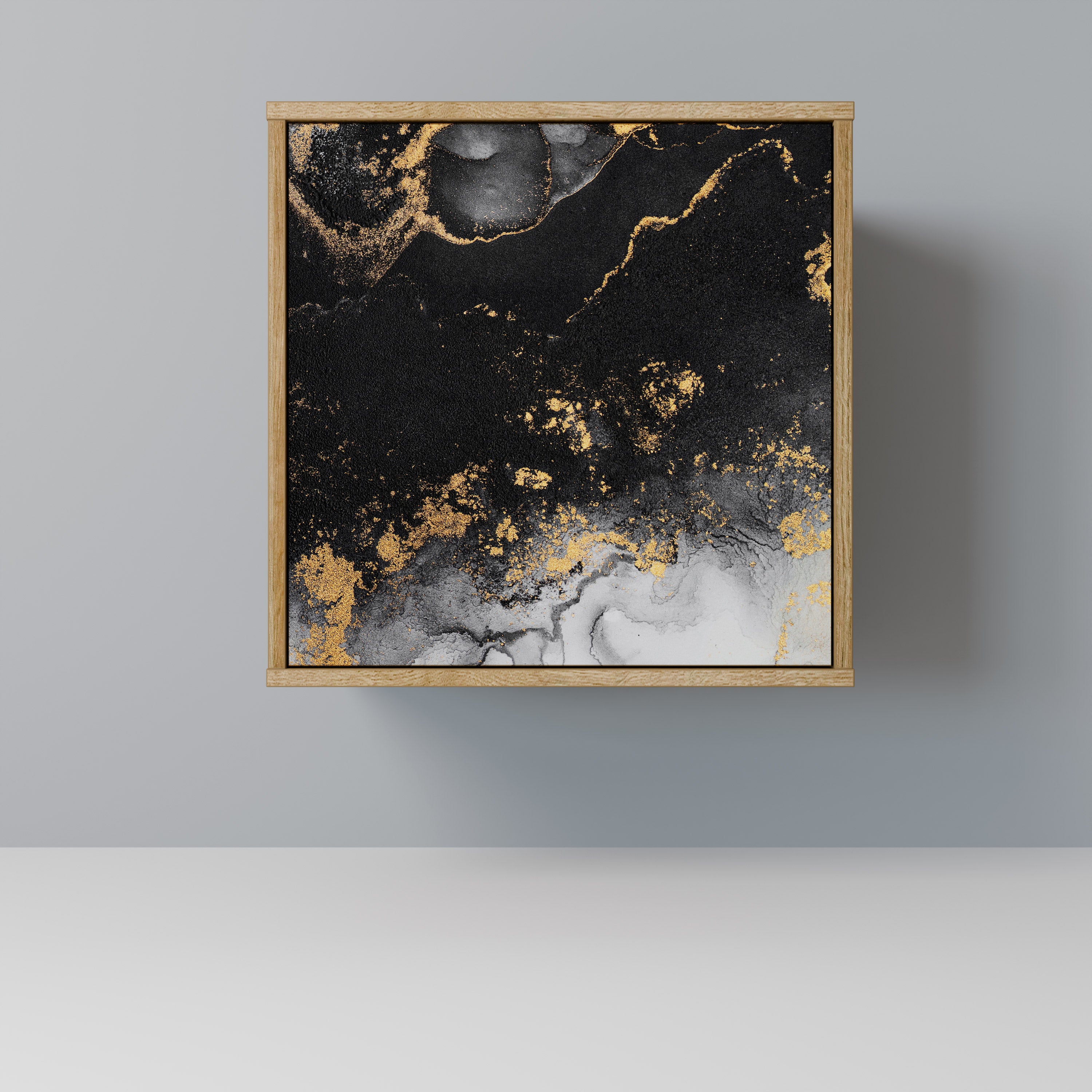 MARBLE OF TOMMORROW Sideboard mit 1 Tür in Eiche-Optik