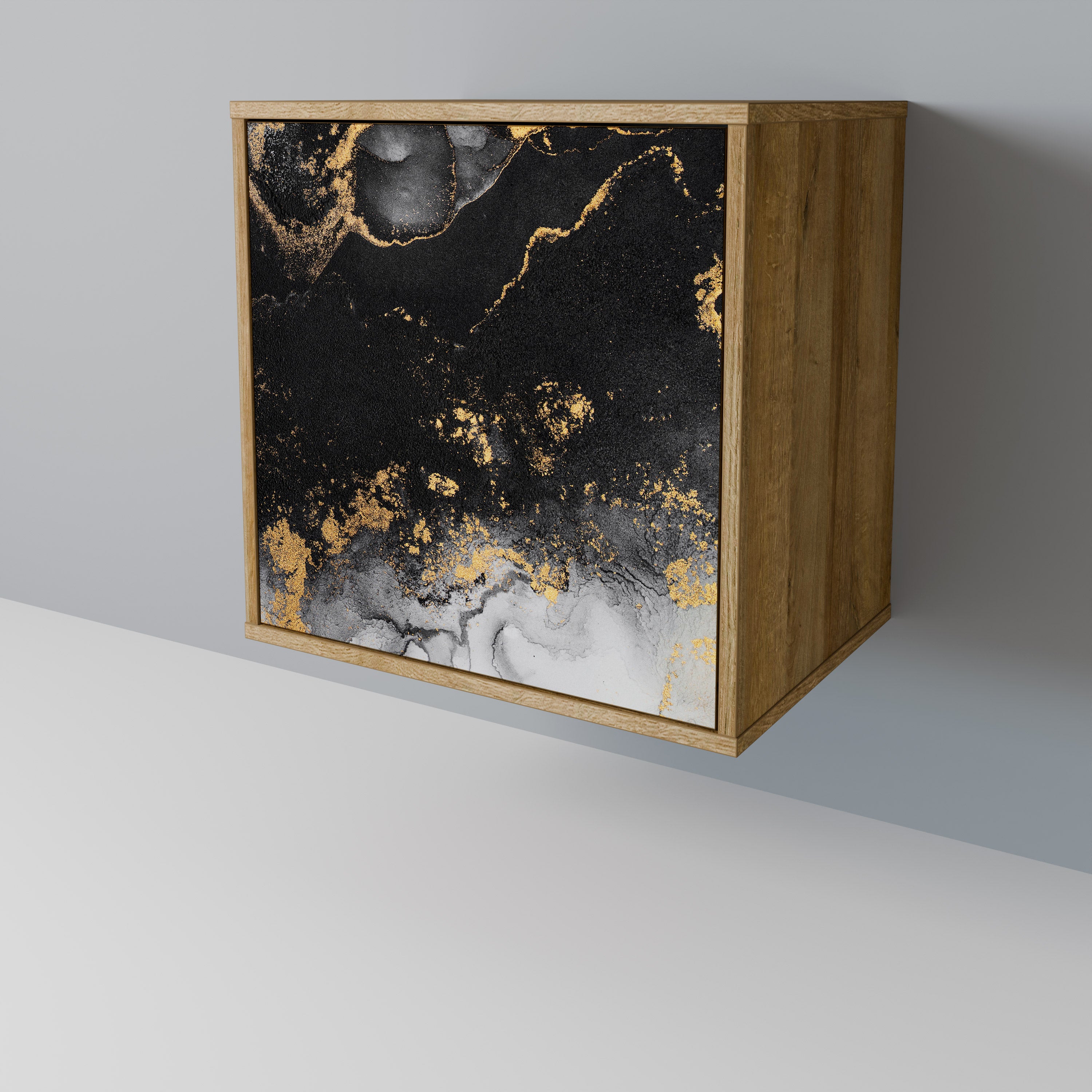 MARBLE OF TOMMORROW Sideboard mit 1 Tür in Eiche-Optik