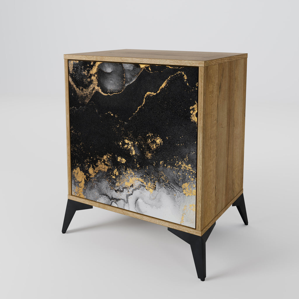 MARBLE OF TOMMORROW Sideboard mit 1 Tür in Eiche-Optik