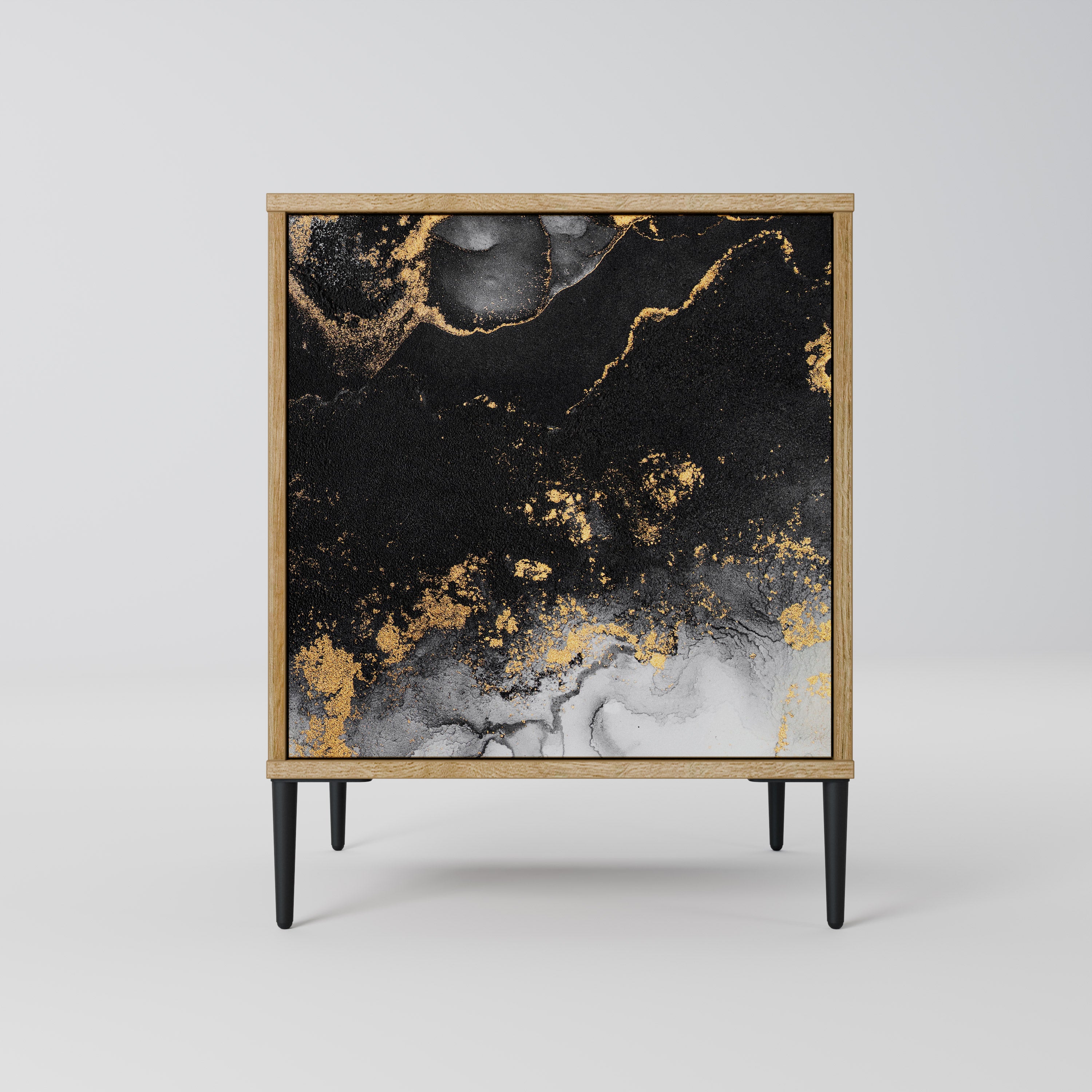 MARBLE OF TOMMORROW Sideboard mit 1 Tür in Eiche-Optik