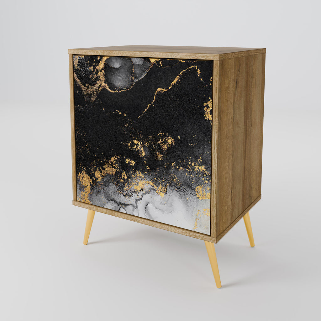MARBLE OF TOMMORROW Sideboard mit 1 Tür in Eiche-Optik