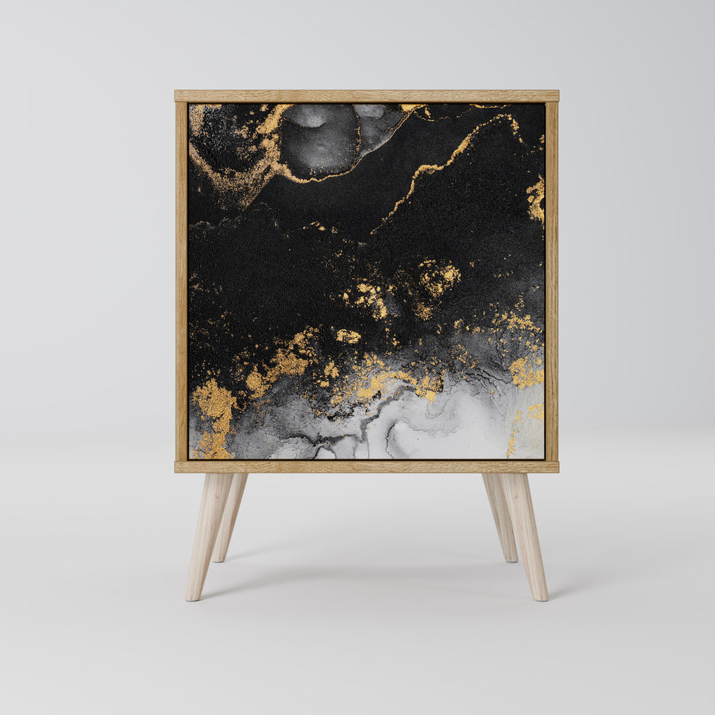 MARBLE OF TOMMORROW Sideboard mit 1 Tür in Eiche-Optik