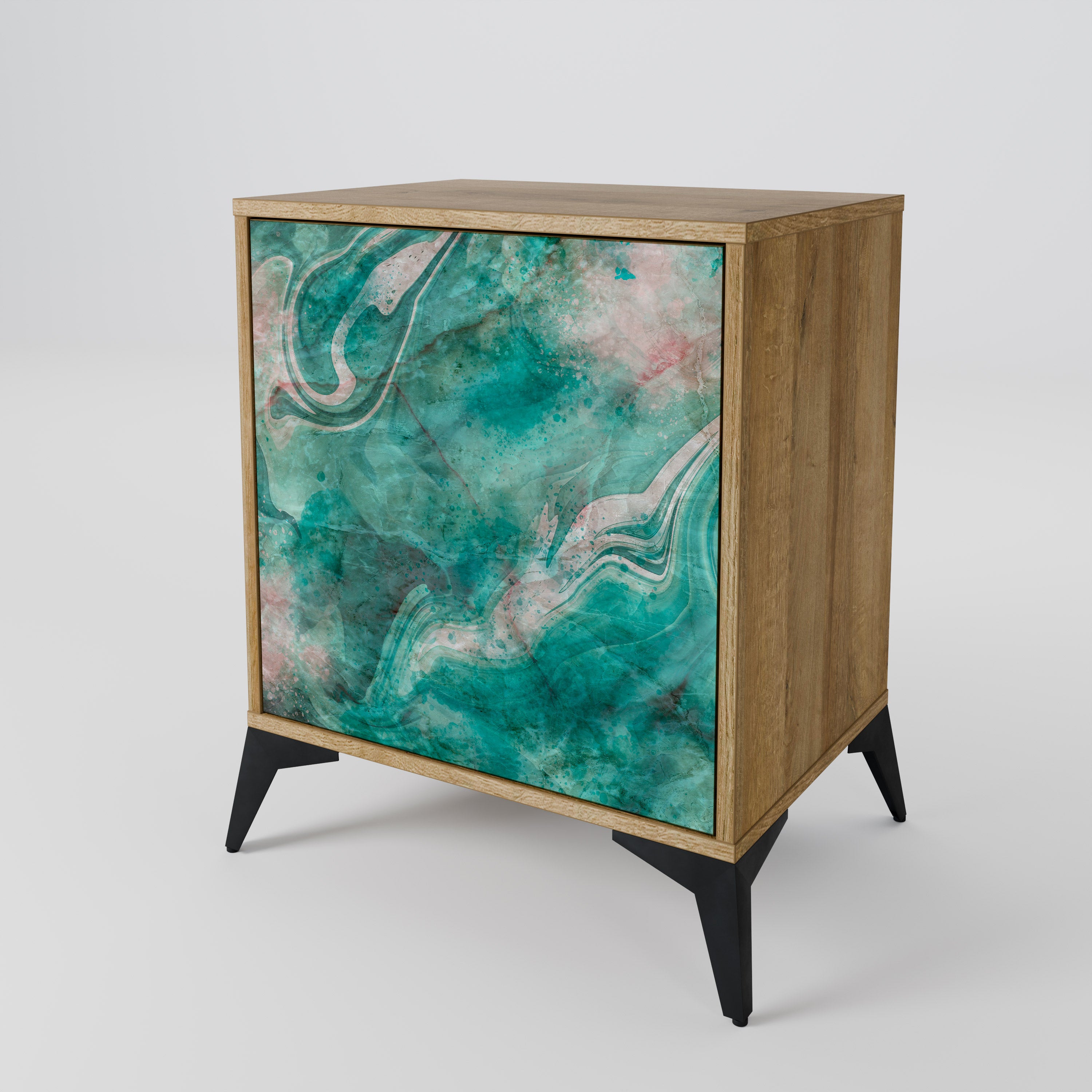 ABSTRACT ALCHEMY Sideboard mit 1 Tür in Eiche-Optik