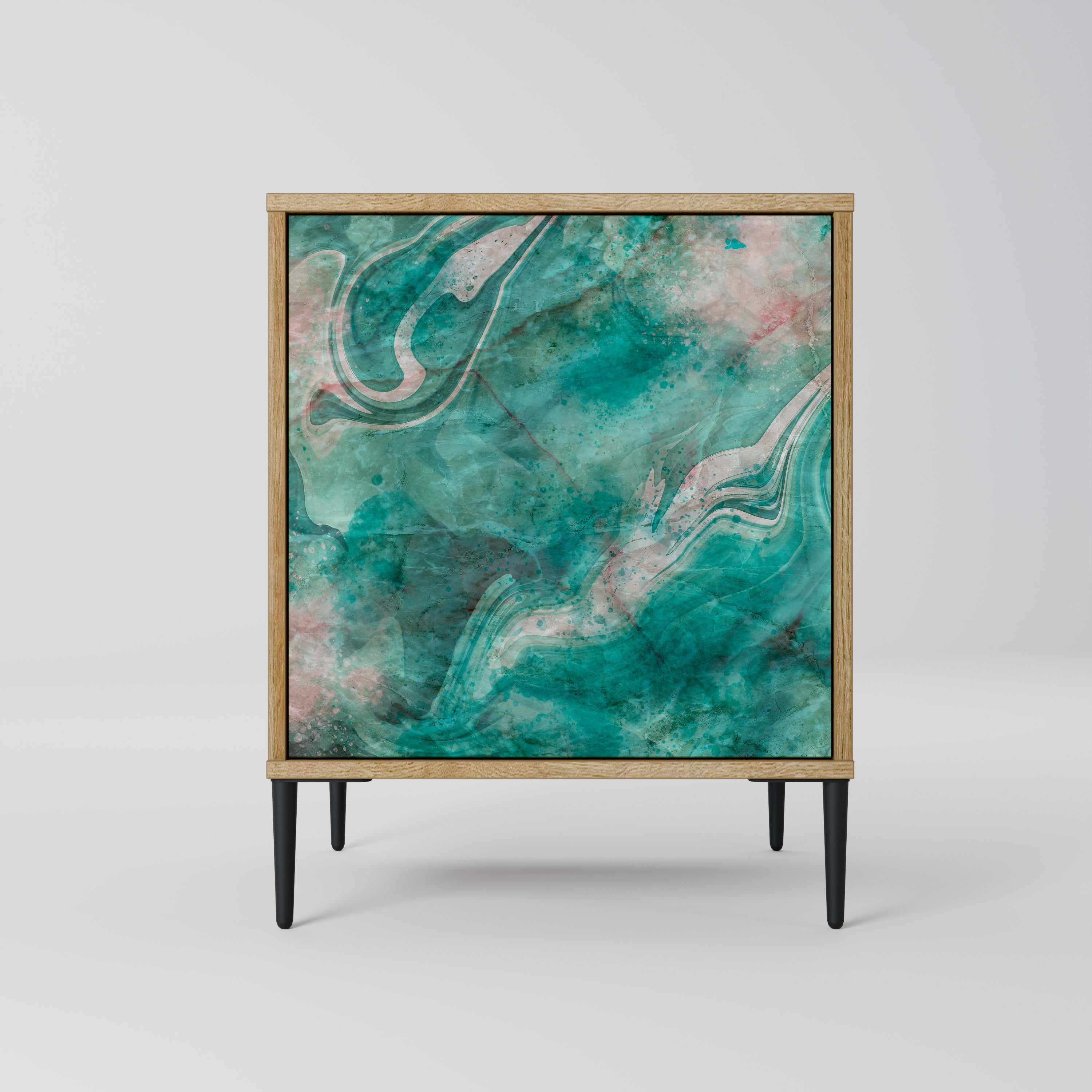 ABSTRACT ALCHEMY Sideboard mit 1 Tür in Eiche-Optik