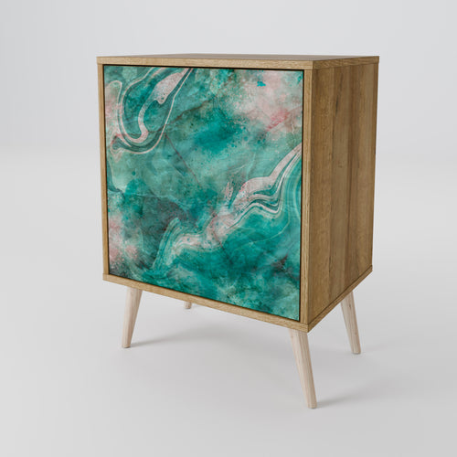 ABSTRACT ALCHEMY Sideboard mit 1 Tür in Eiche-Optik