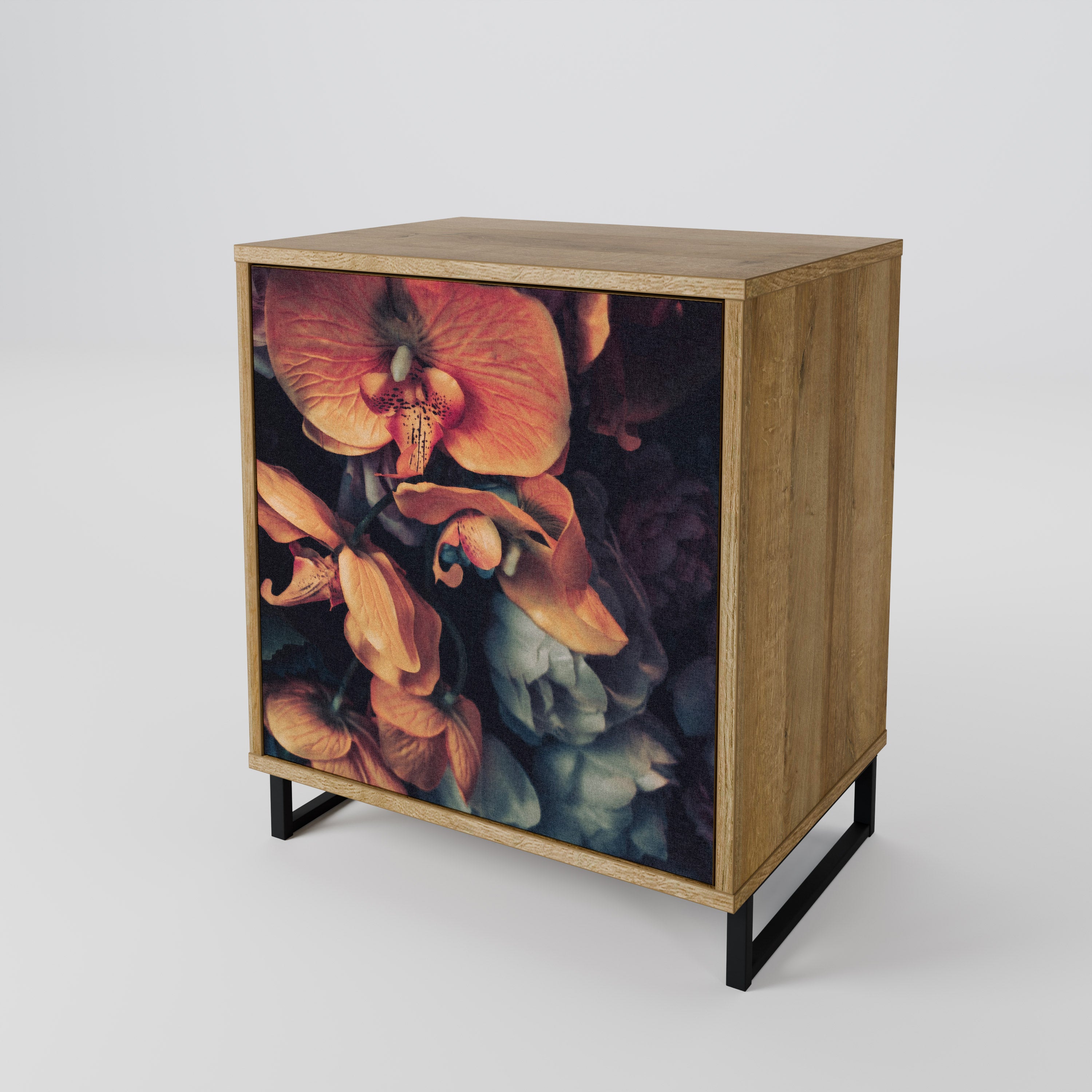 NEVERENDING BLOOM Sideboard mit 1 Tür in Eiche-Optik