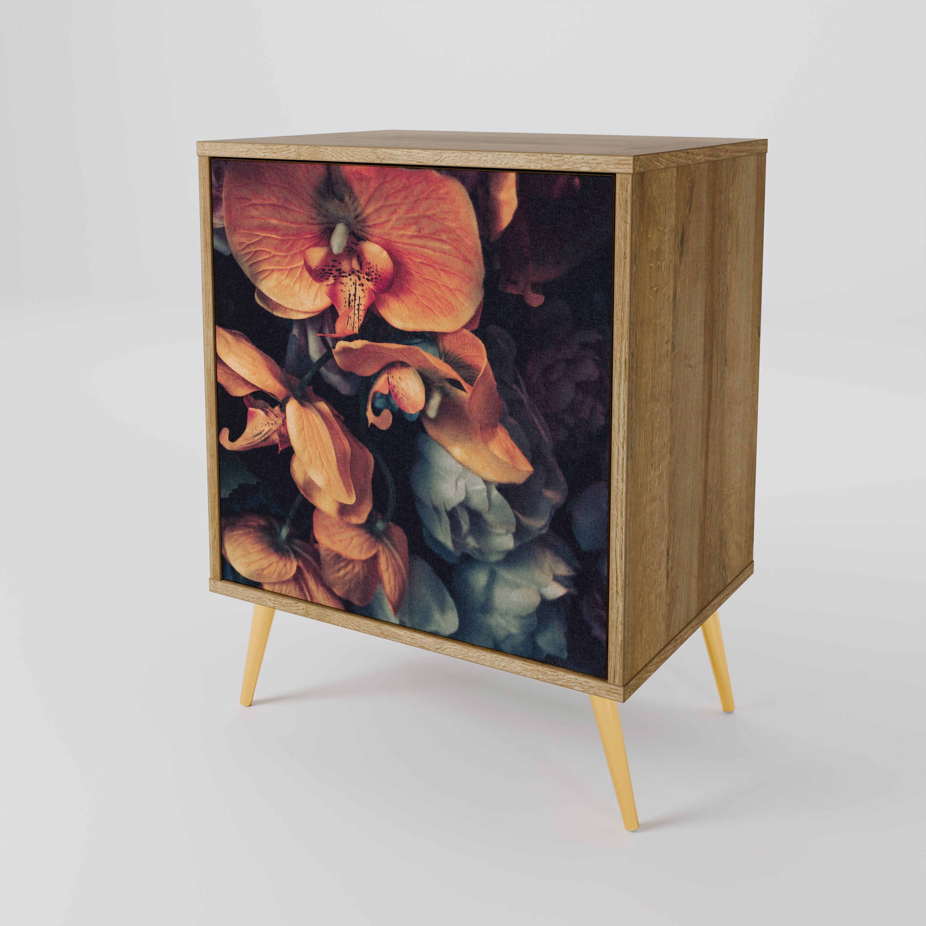 NEVERENDING BLOOM Sideboard mit 1 Tür in Eiche-Optik