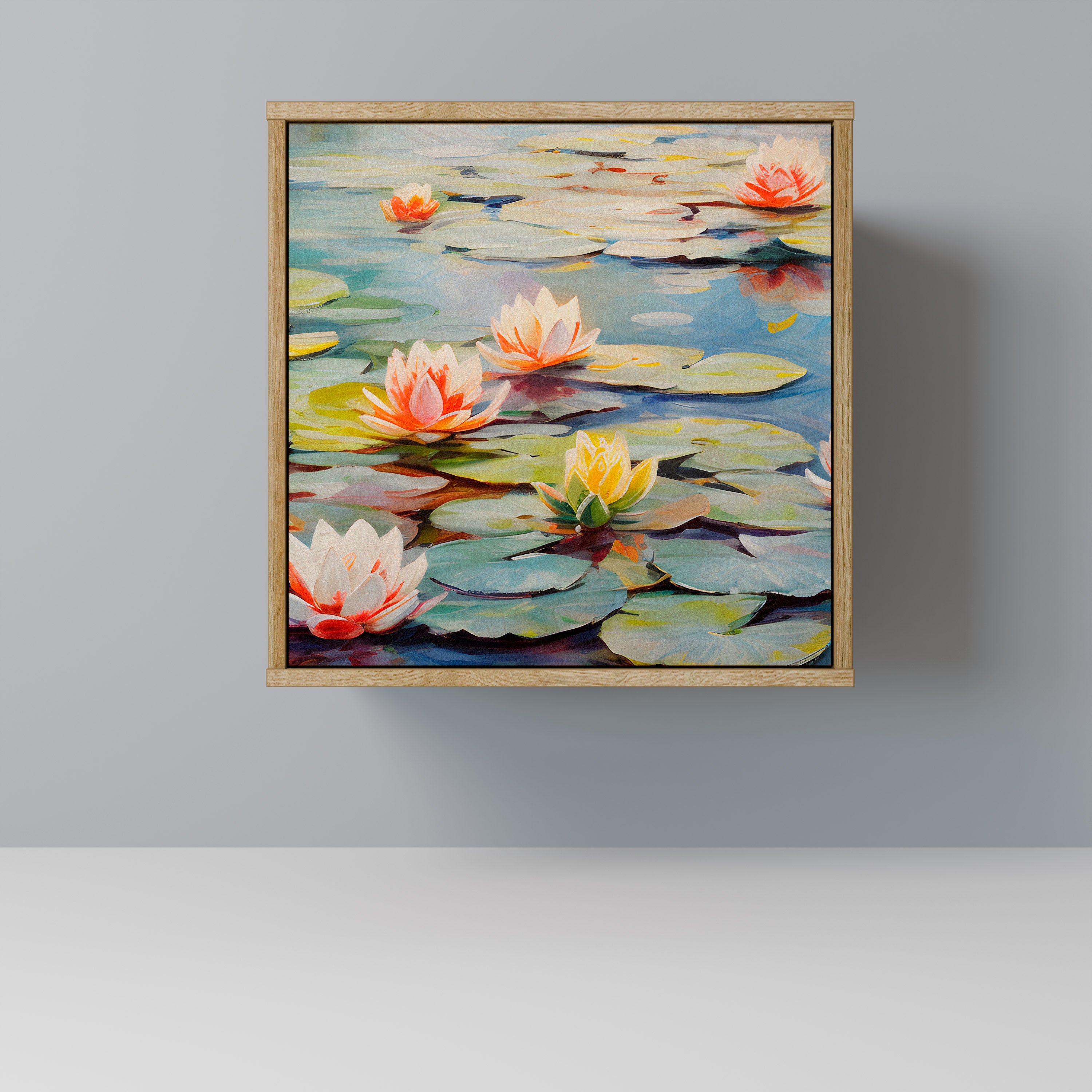 BLOOMING WATERS Sideboard mit 1 Tür in Eiche-Optik