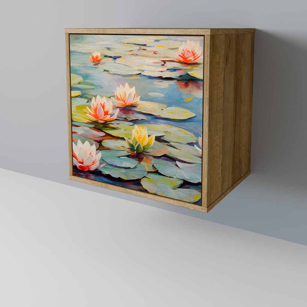 BLOOMING WATERS Sideboard mit 1 Tür in Eiche-Optik