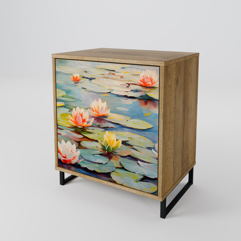 BLOOMING WATERS Sideboard mit 1 Tür in Eiche-Optik