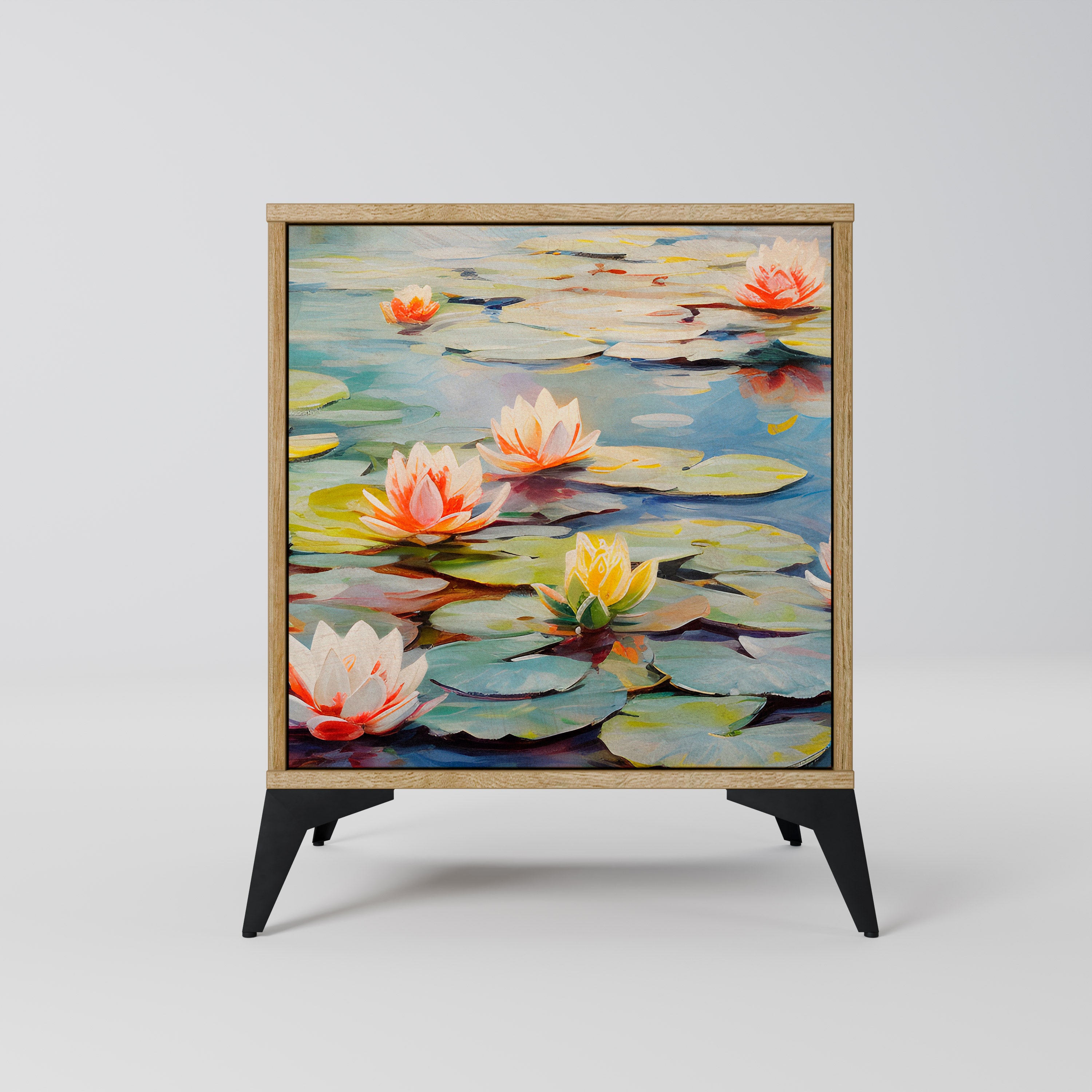 BLOOMING WATERS Sideboard mit 1 Tür in Eiche-Optik