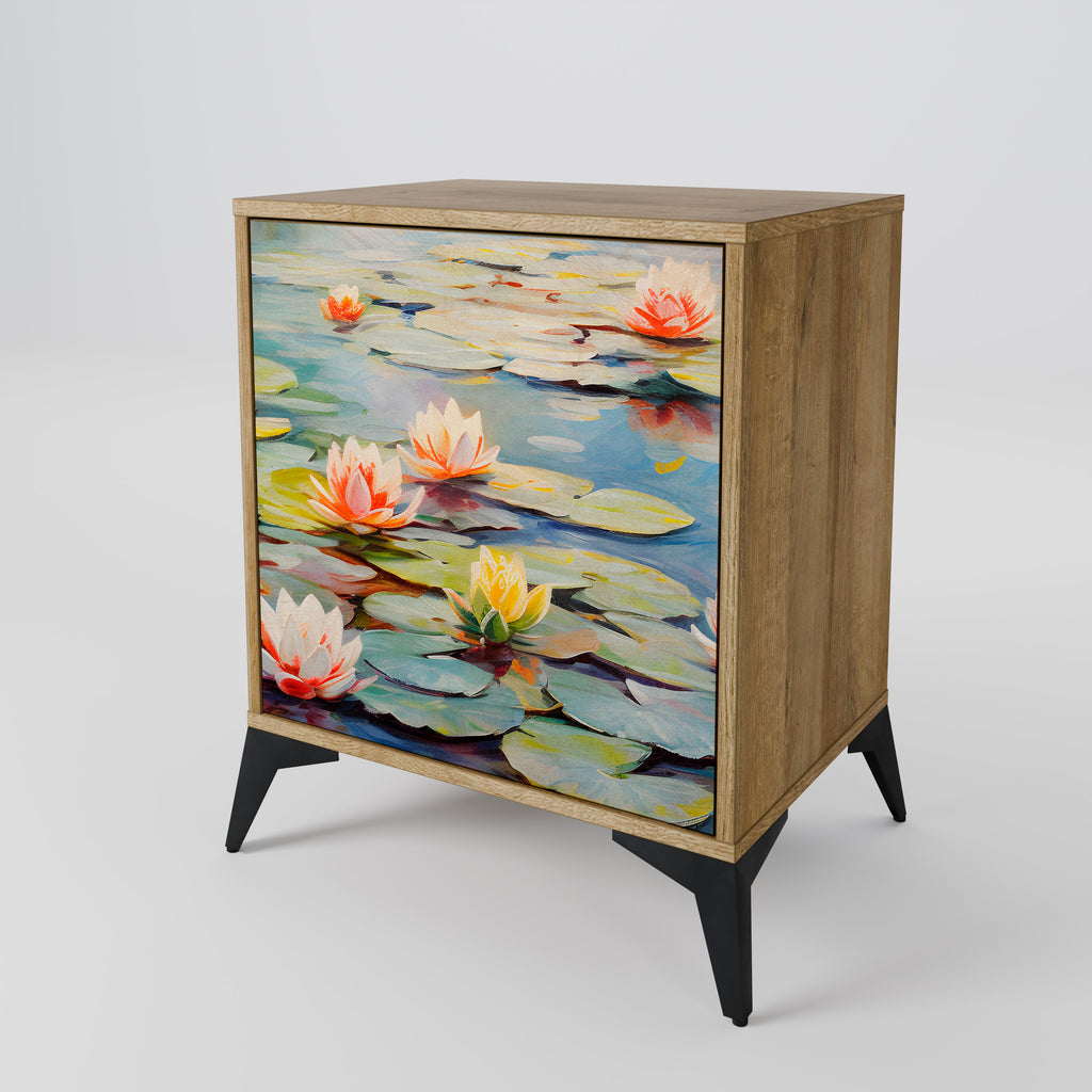 BLOOMING WATERS Sideboard mit 1 Tür in Eiche-Optik
