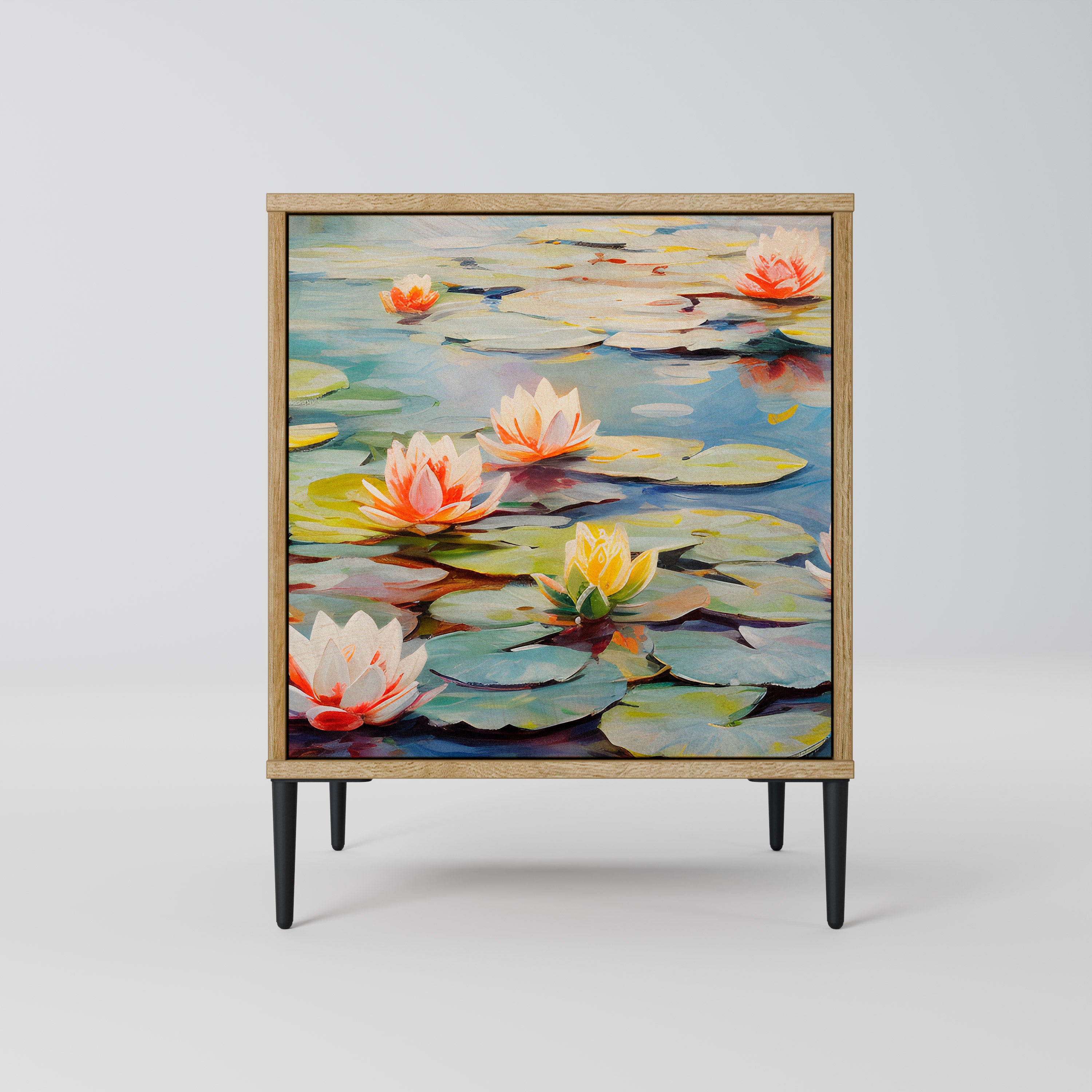 BLOOMING WATERS Sideboard mit 1 Tür in Eiche-Optik