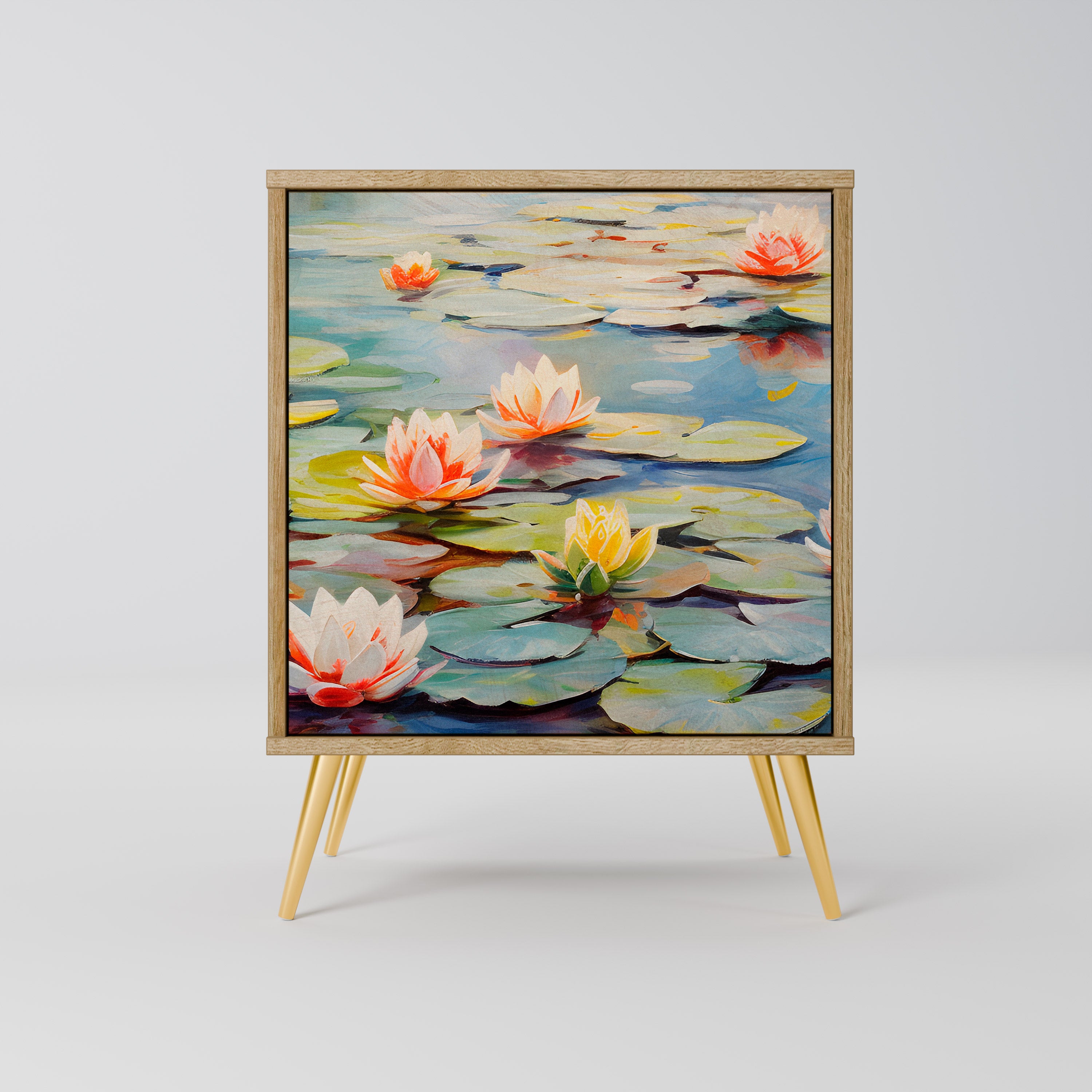 BLOOMING WATERS Sideboard mit 1 Tür in Eiche-Optik
